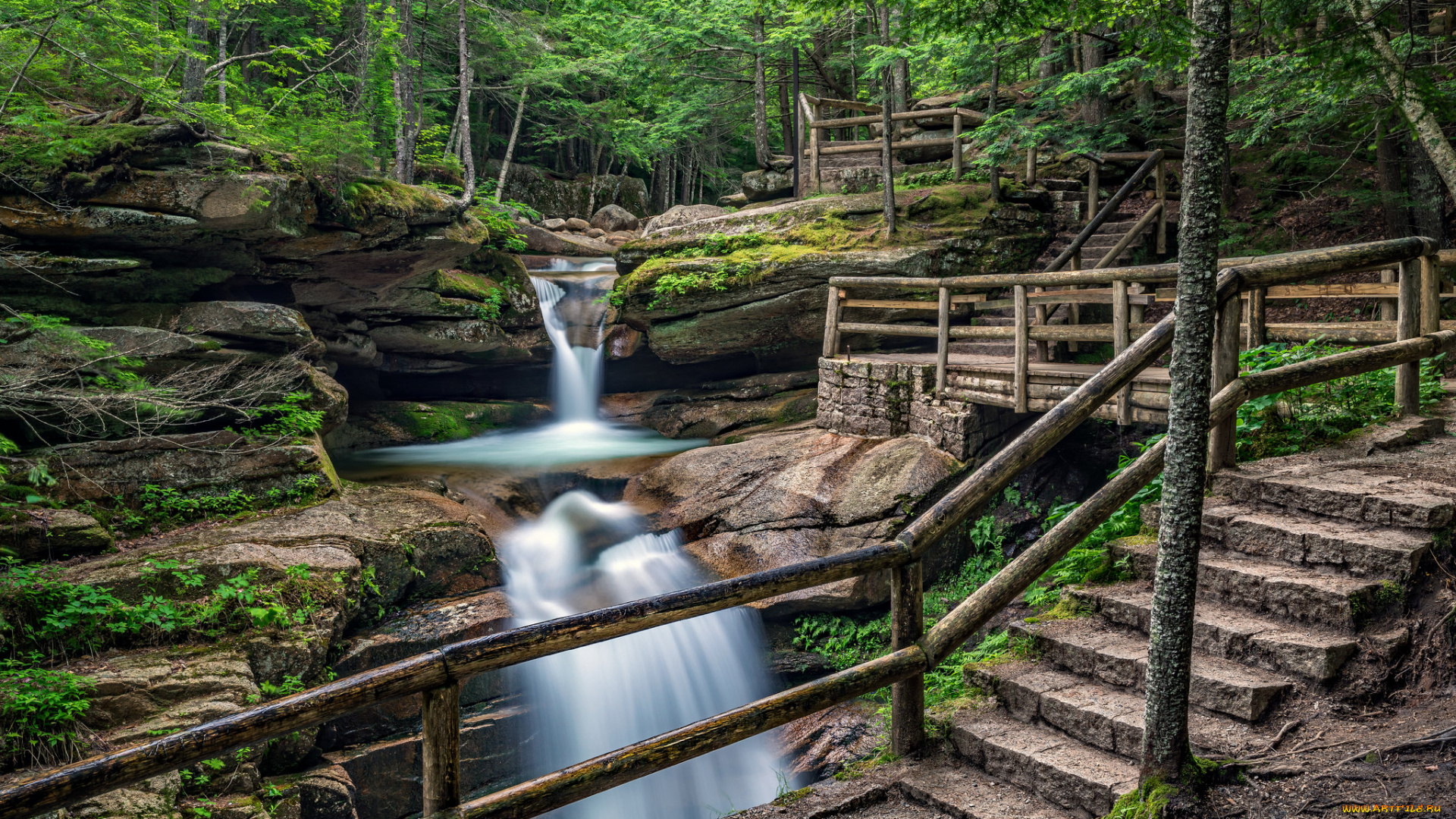природа, водопады, простор