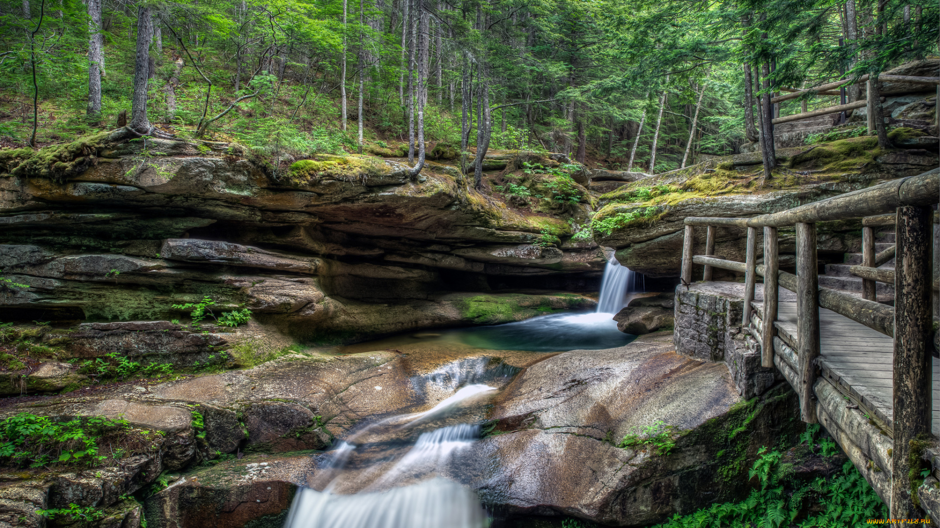 природа, водопады, простор