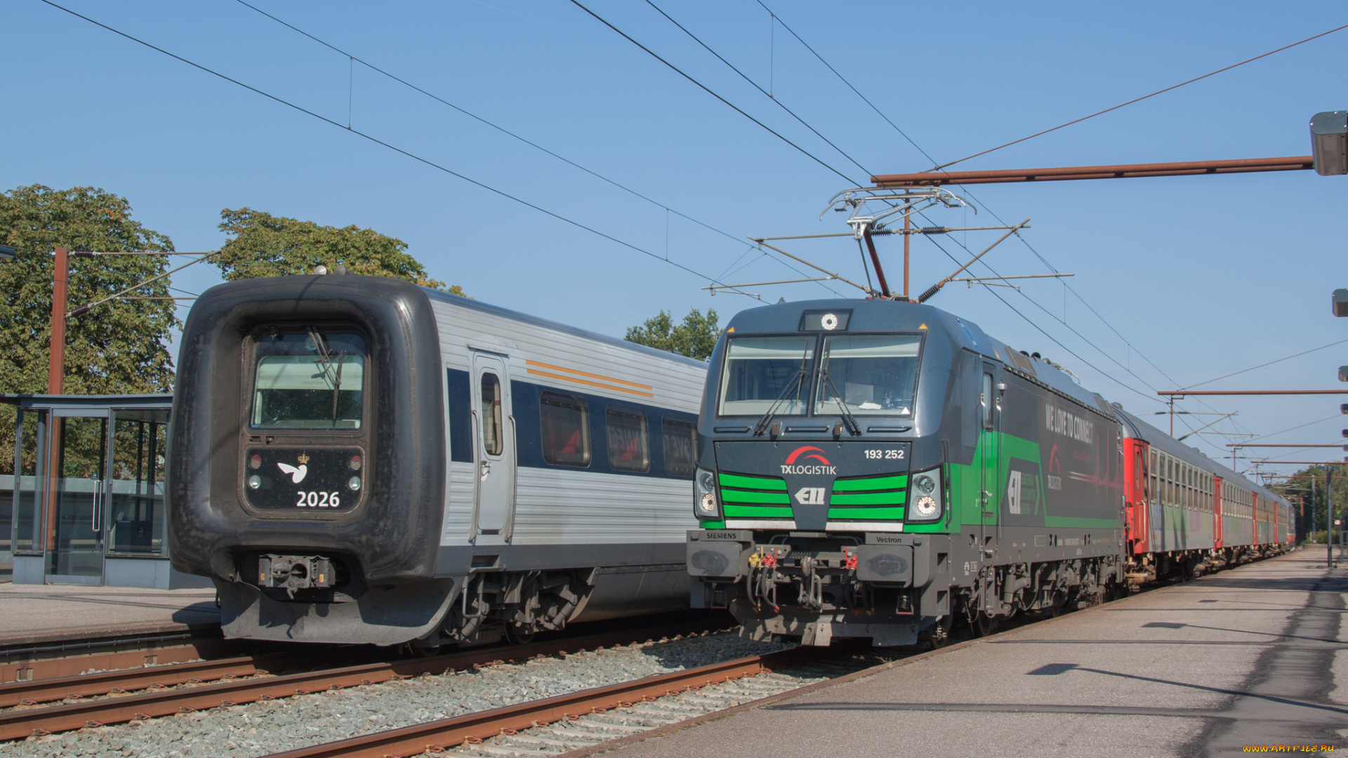 техника, электровозы, локомотив, состав