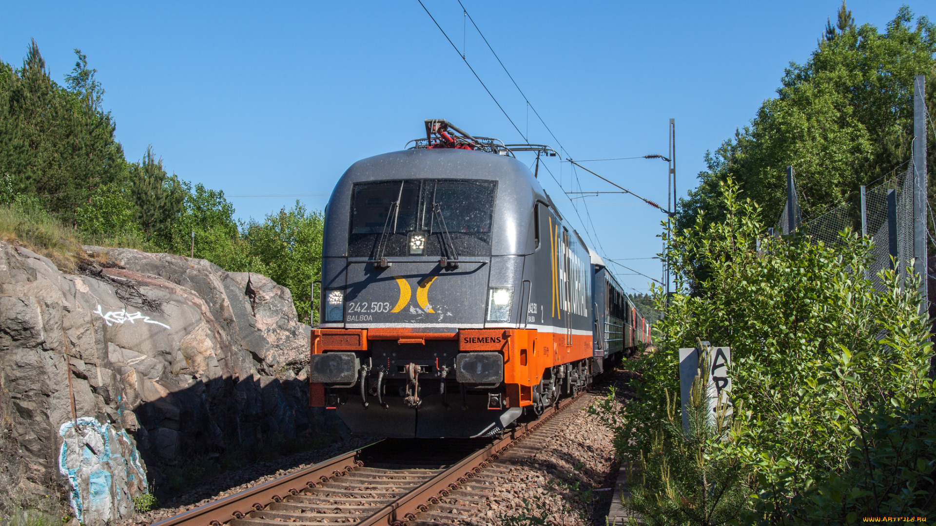 техника, электровозы, локомотив, состав