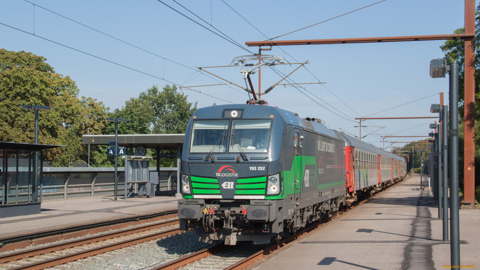 техника, электровозы, состав, локомотив