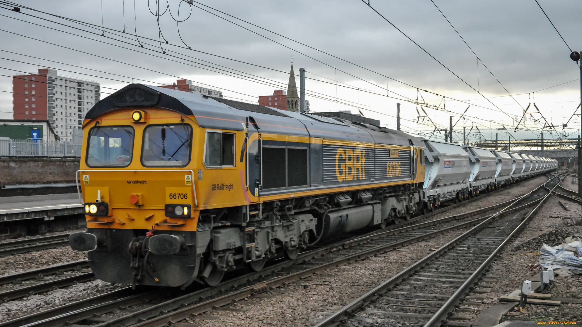 техника, поезда, локомотив, состав