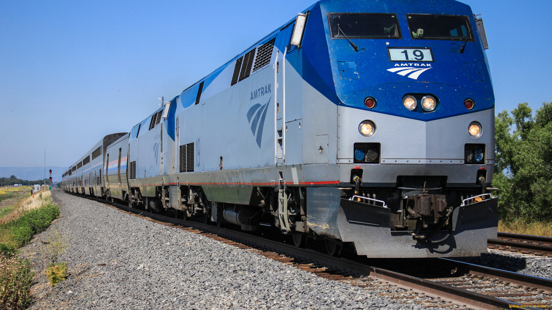 техника, поезда, локомотив, состав