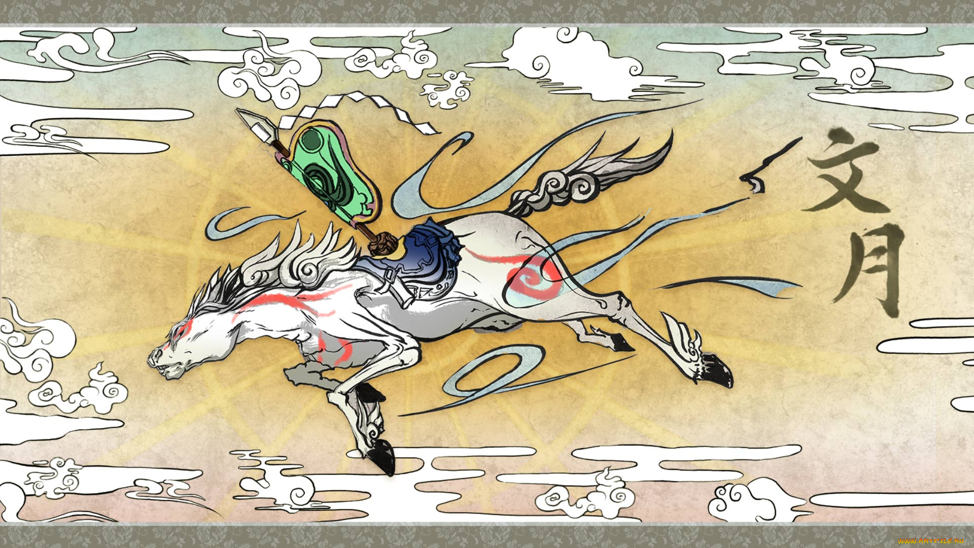 видео, игры, okami, адвенчура, игра