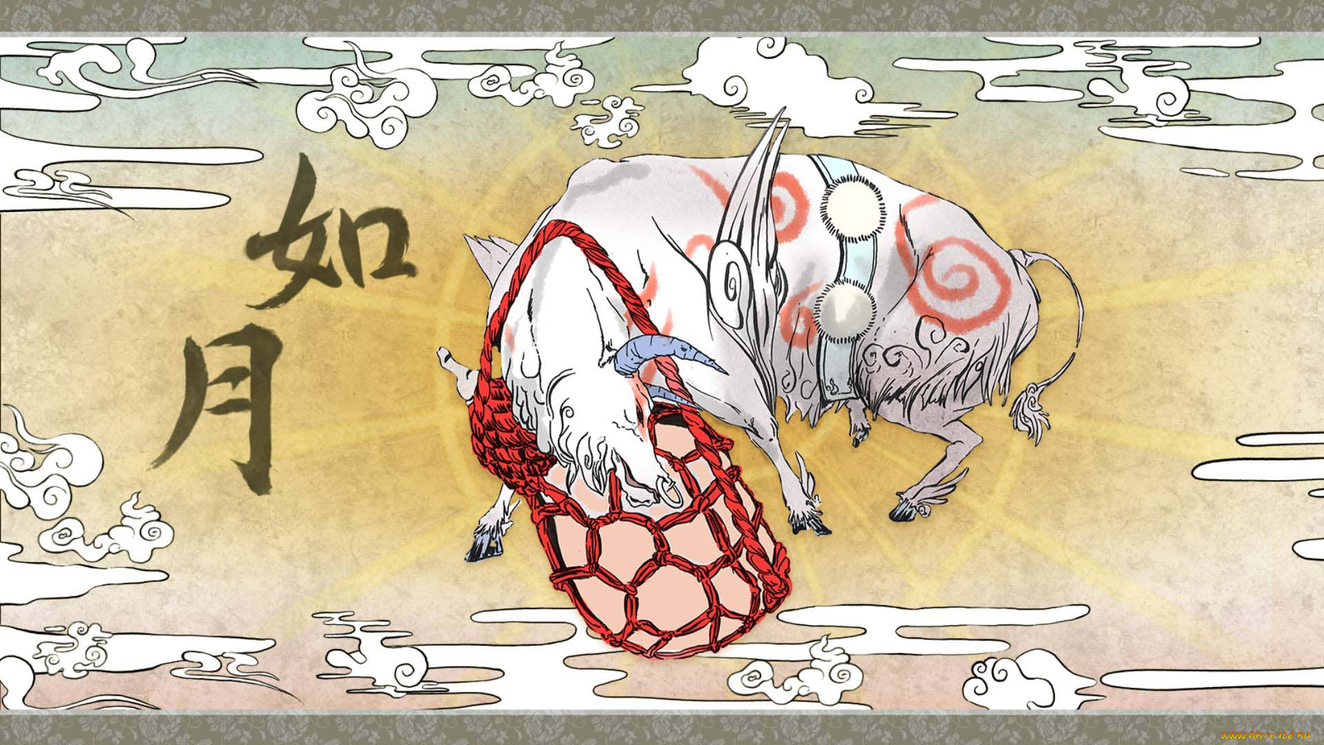 видео, игры, okami, игра, адвенчура