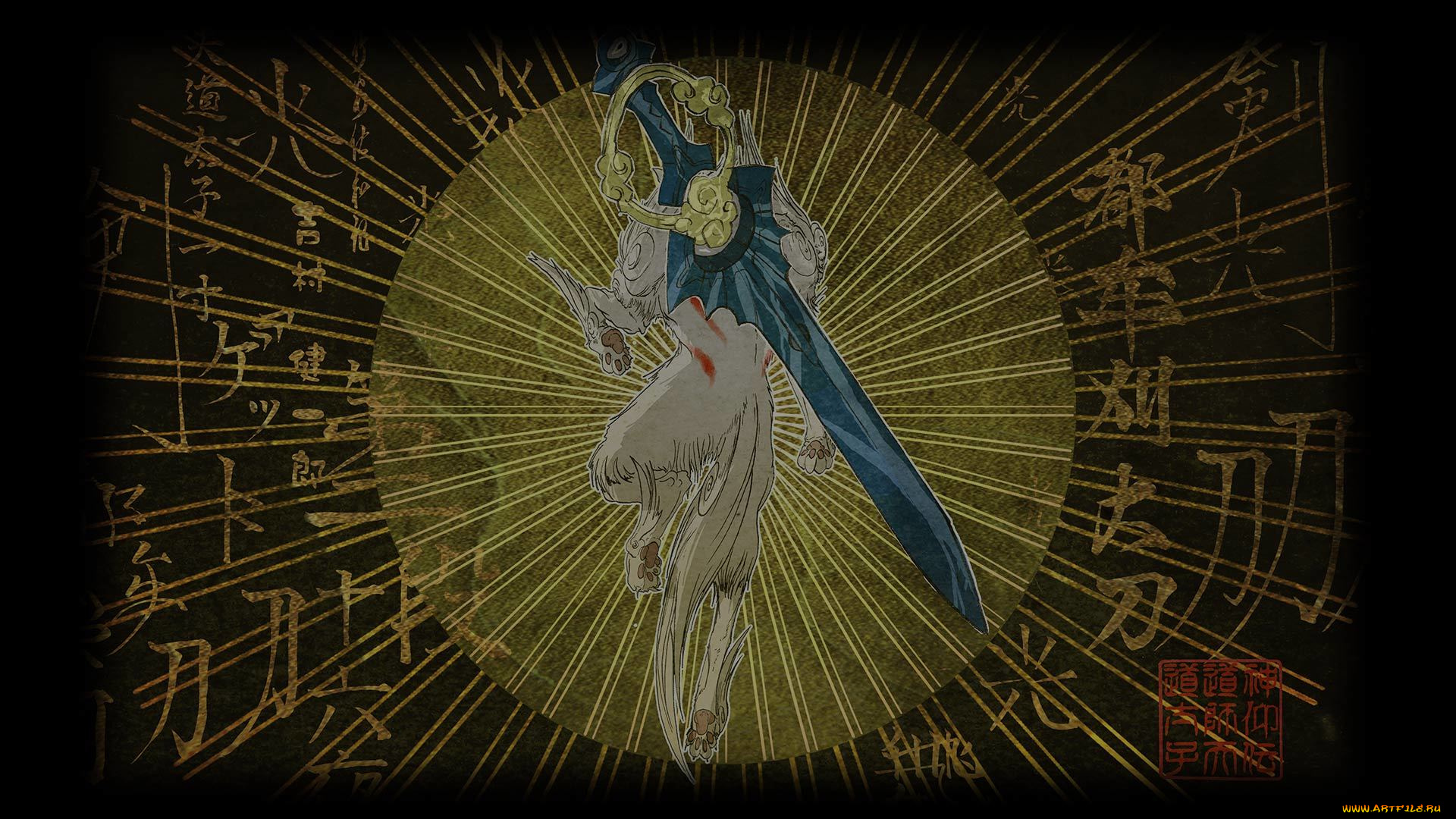 видео, игры, okami, игра, адвенчура