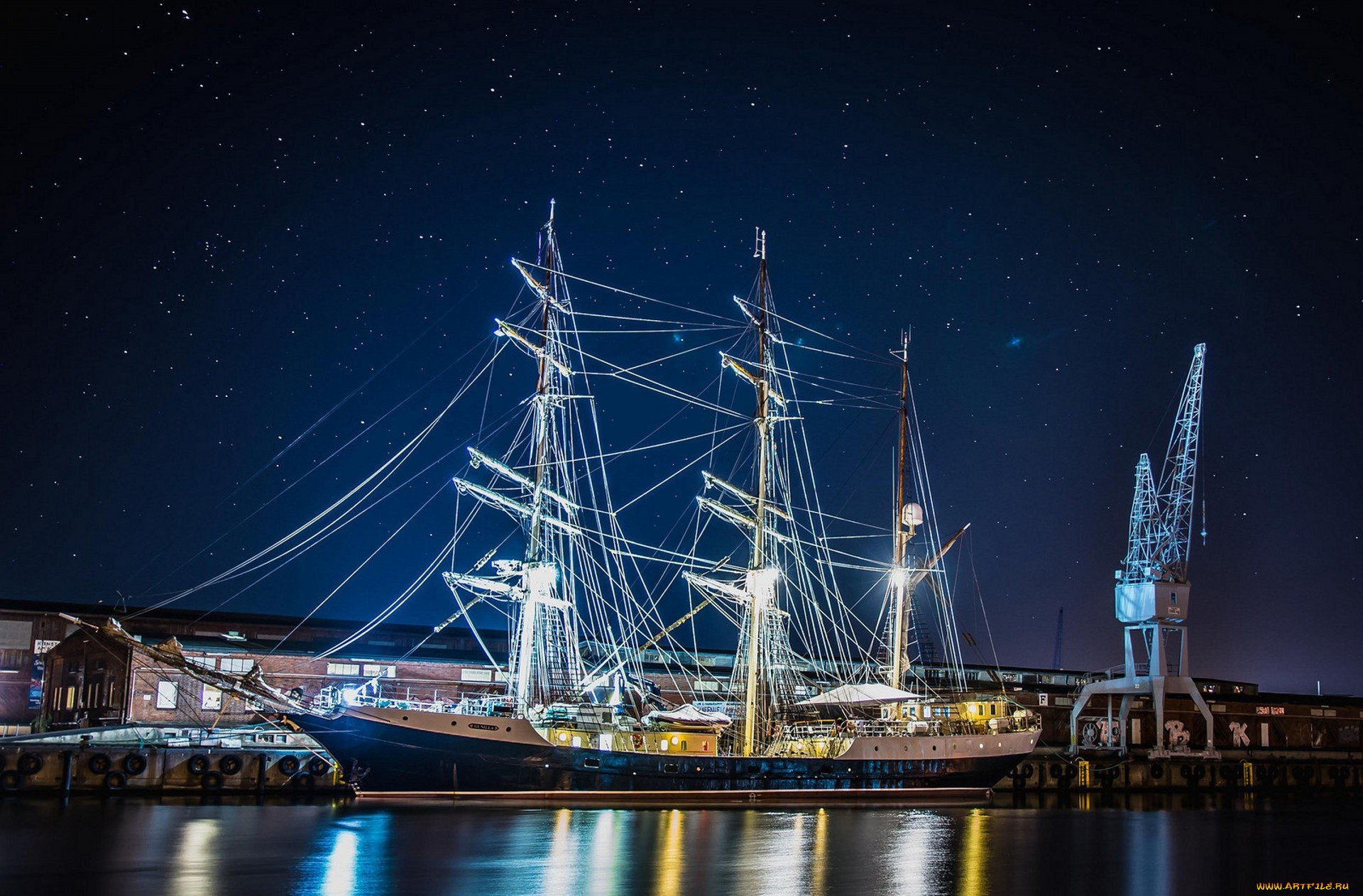 корабли, парусники, паруса, мачты