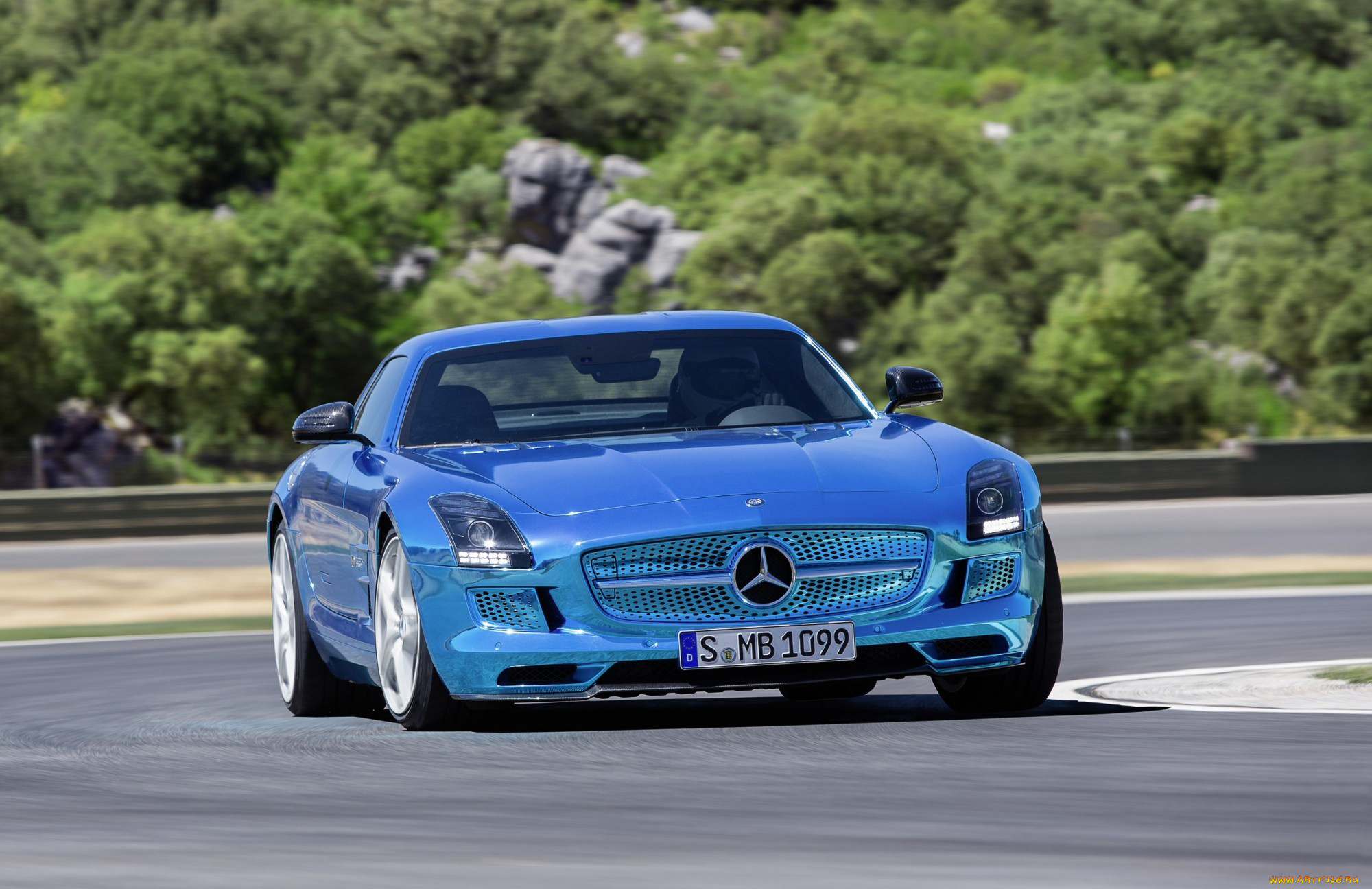 mercedes-benz, sls, amg, coupe, electric, car, 2014, автомобили, mercedes-benz, car, electric, blue, 2014, coupe, amg, sls
