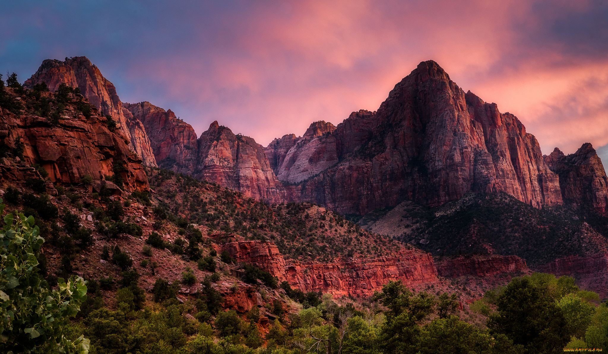 природа, горы, простор