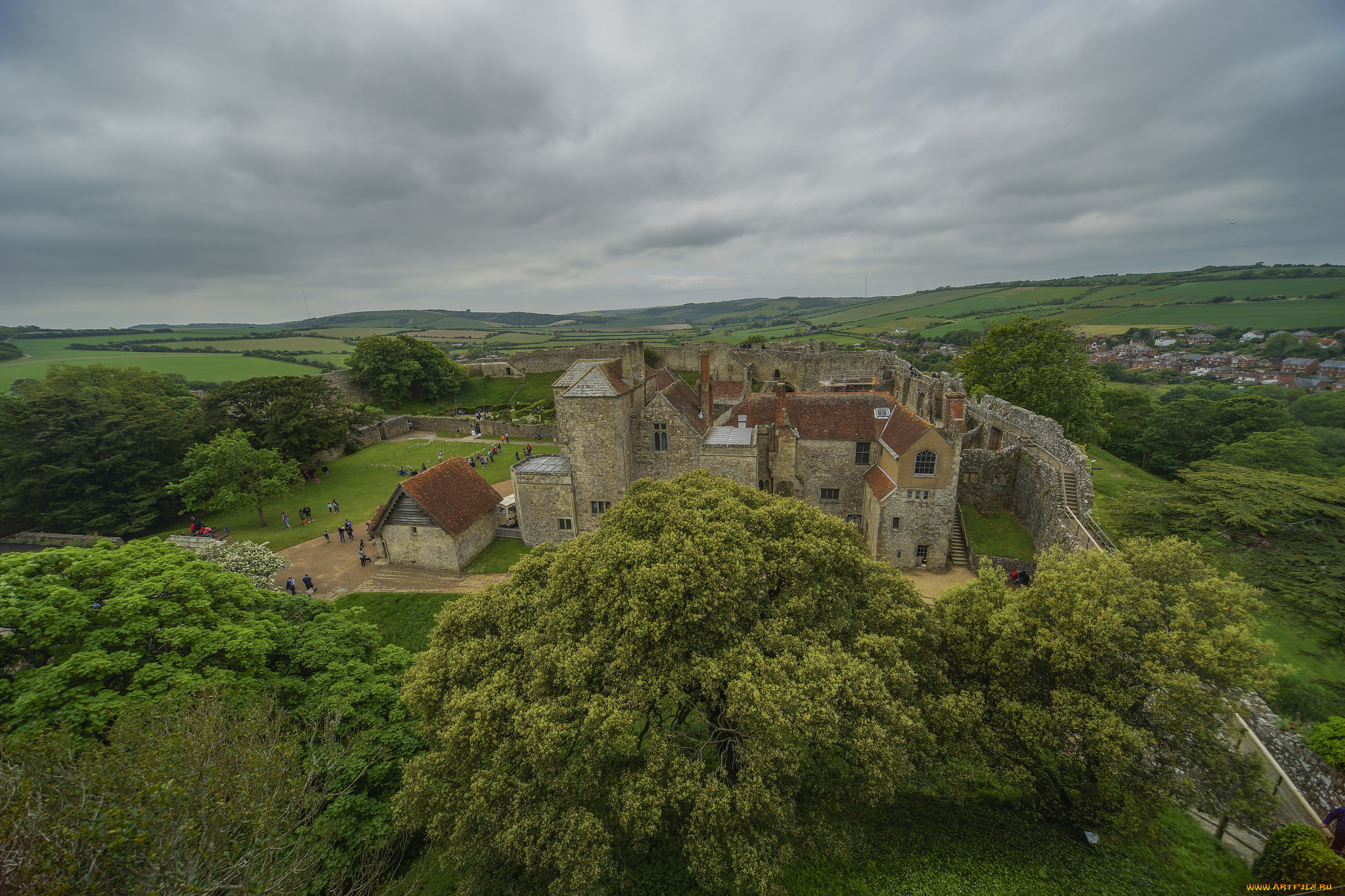 carisbrooke, castle, города, замки, англии, простор