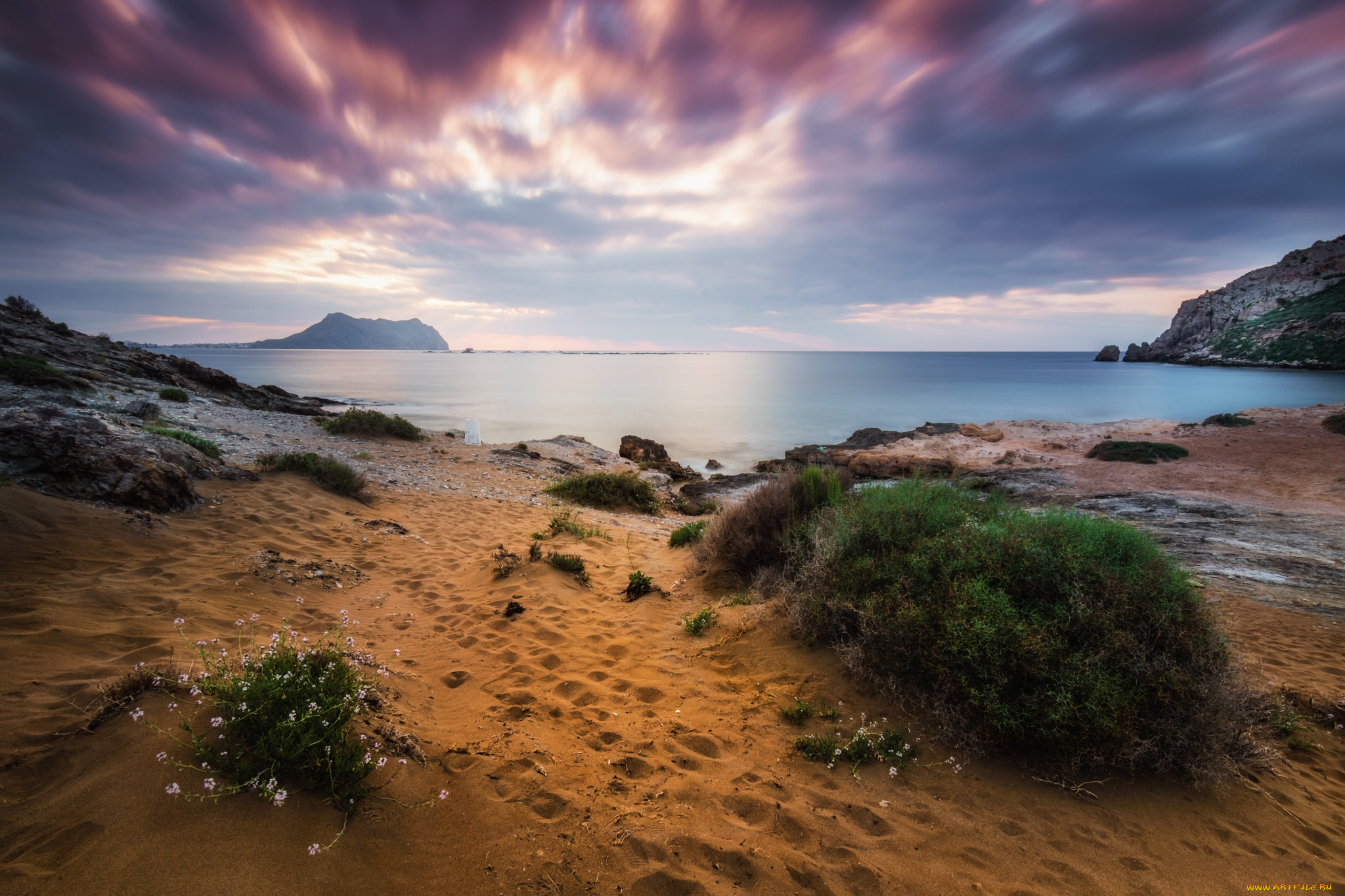 природа, побережье, простор