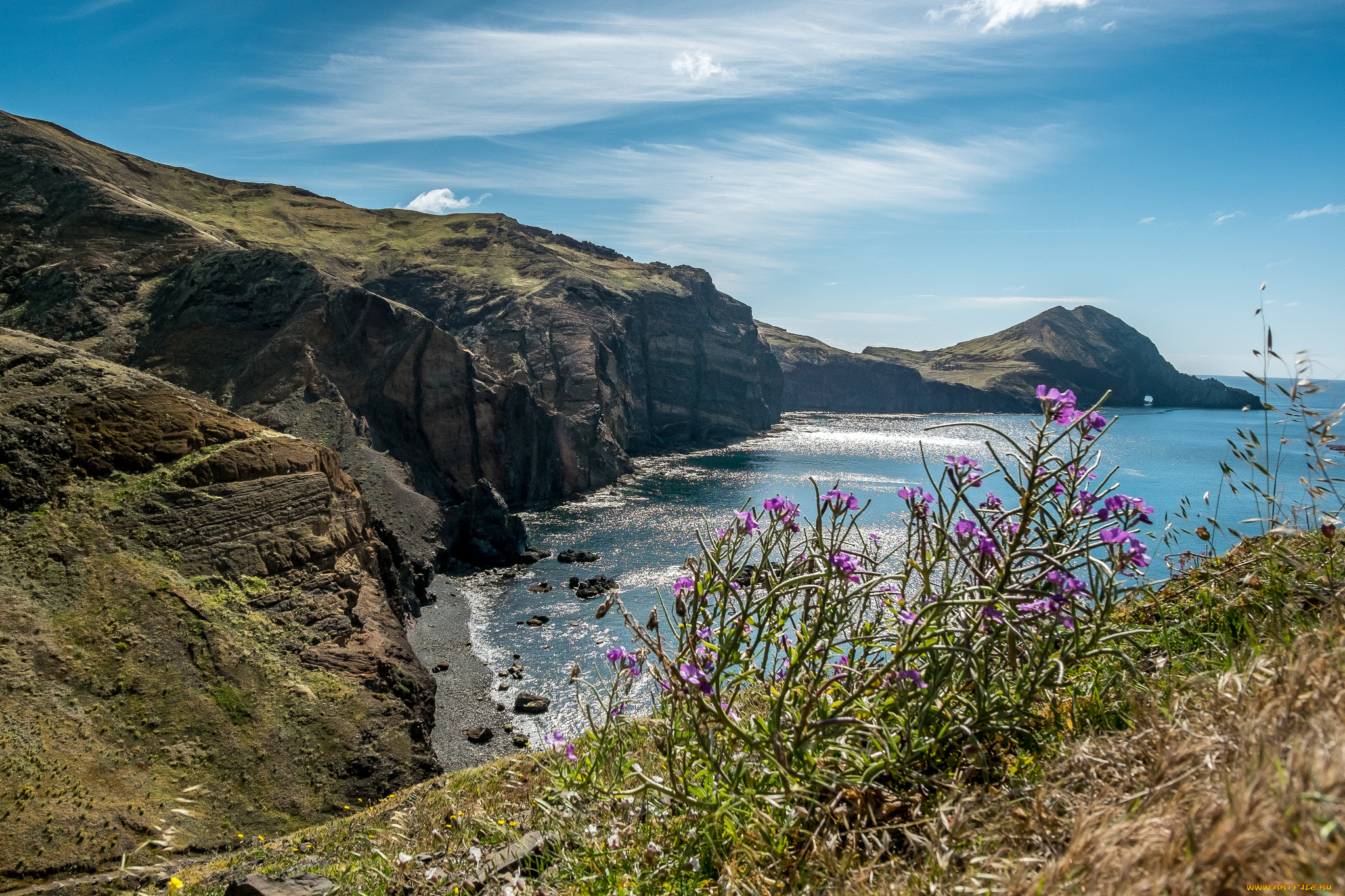 природа, побережье, простор