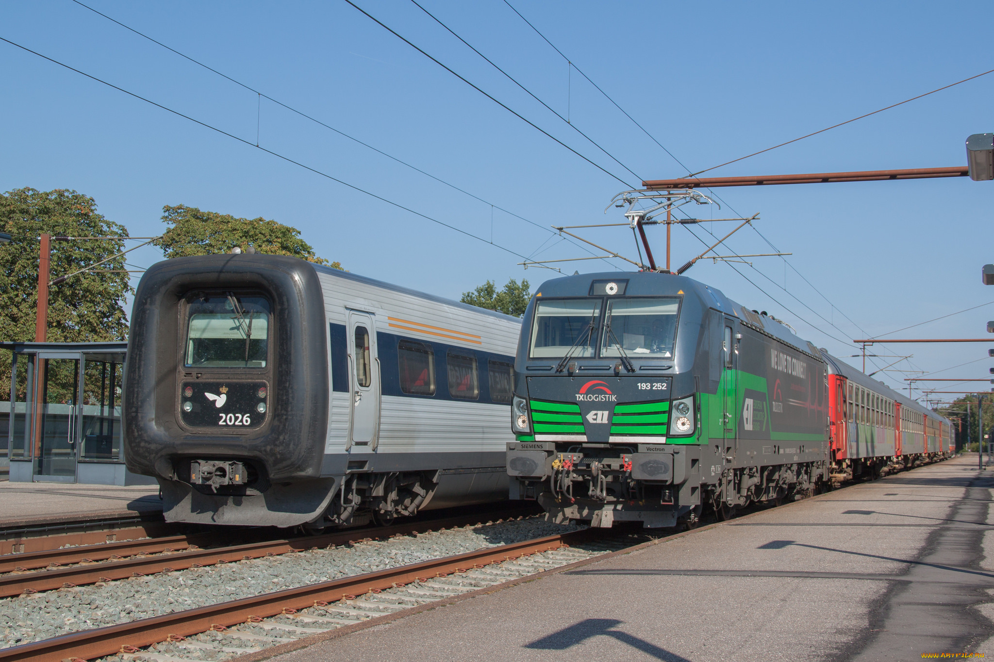 техника, электровозы, локомотив, состав