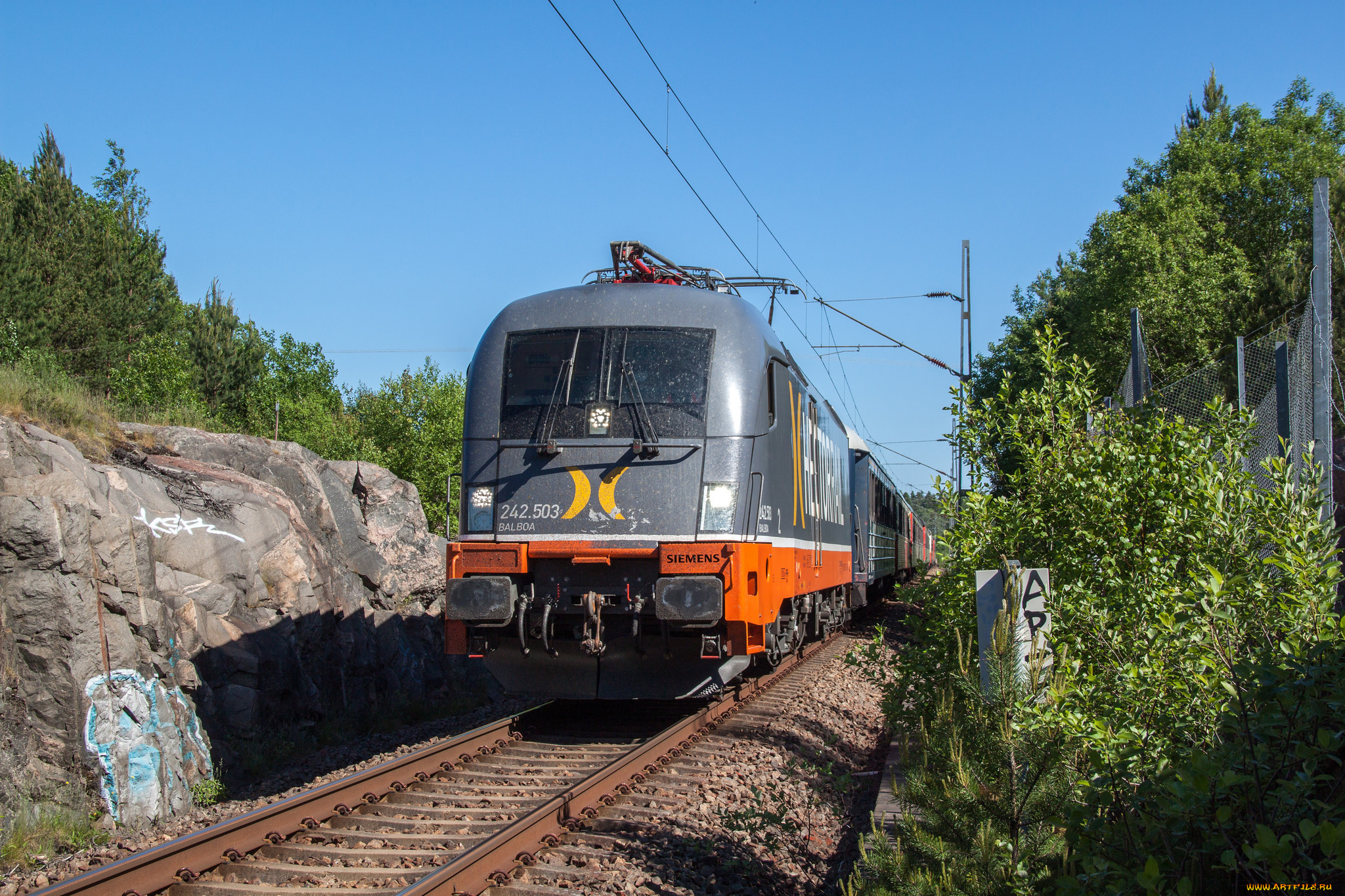 техника, электровозы, локомотив, состав