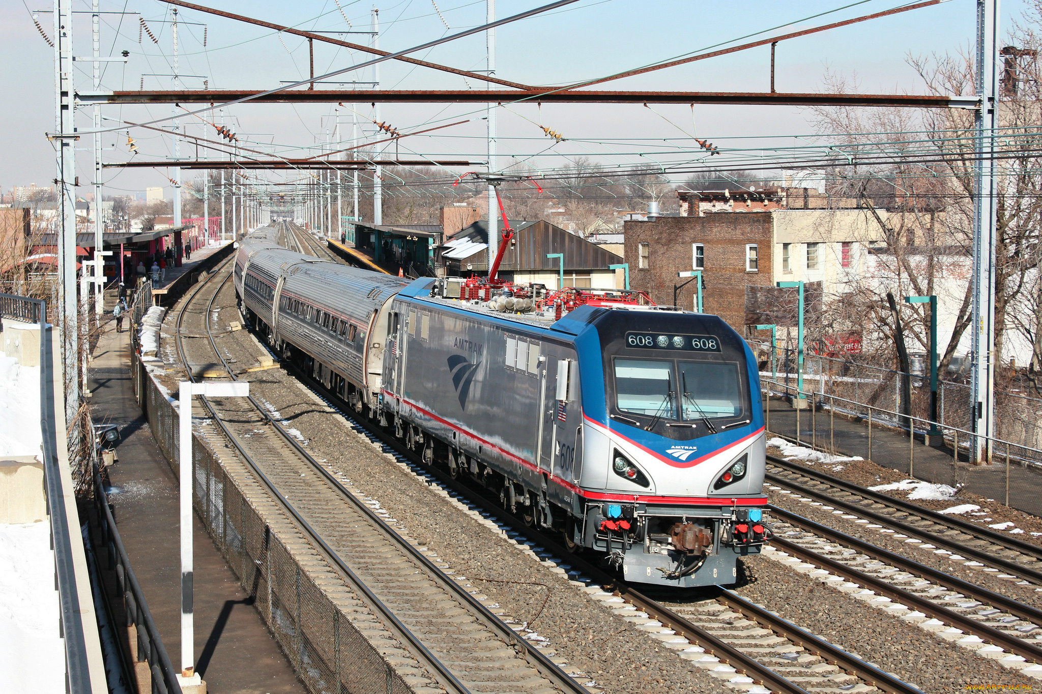 техника, поезда, локомотив, состав