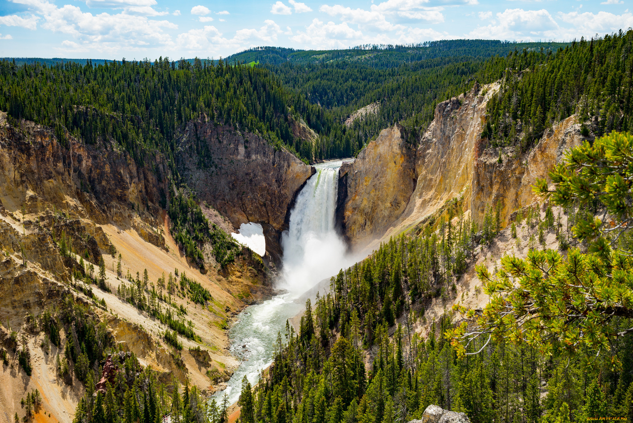 природа, водопады, простор