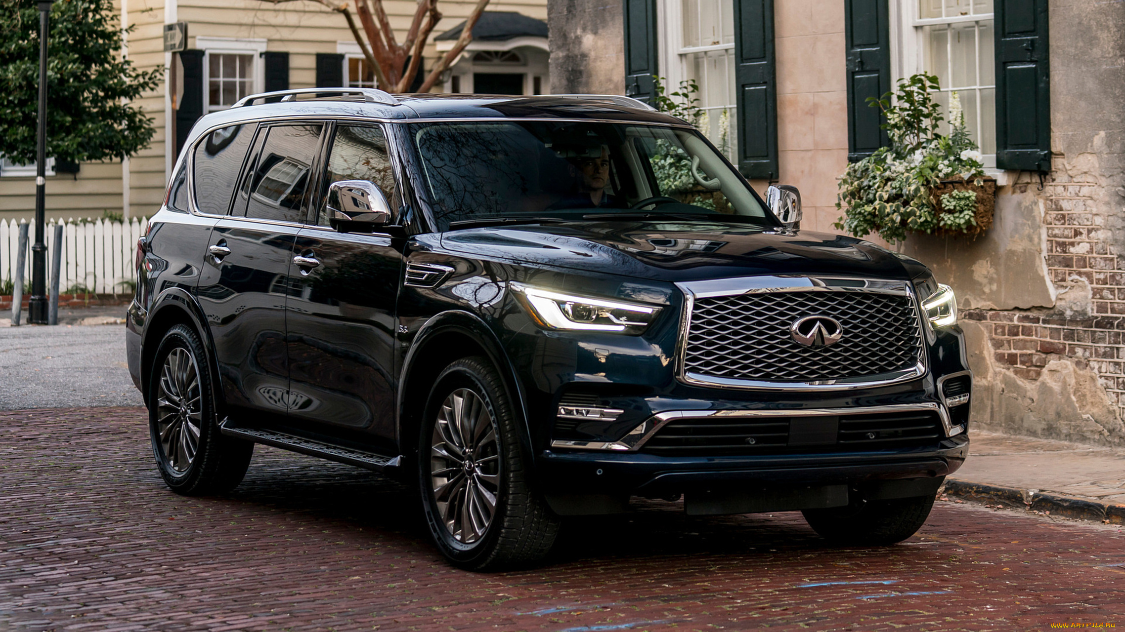 infiniti, qx80, 2018, автомобили, infiniti, color, qx80, 2018, blue, hermosa