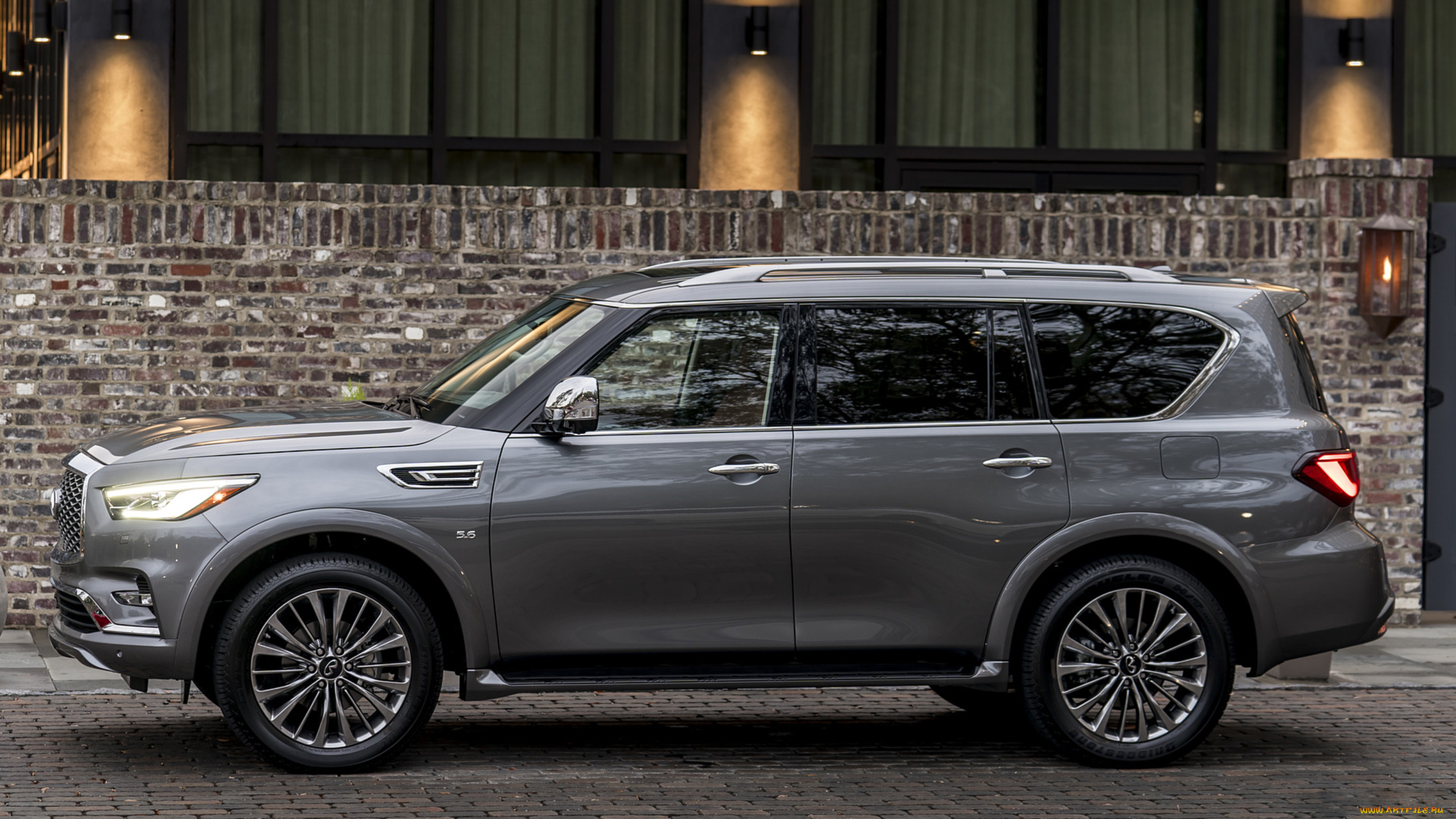 infiniti, qx80, 2018, автомобили, infiniti, серый, 2018, внедорожник, qx80
