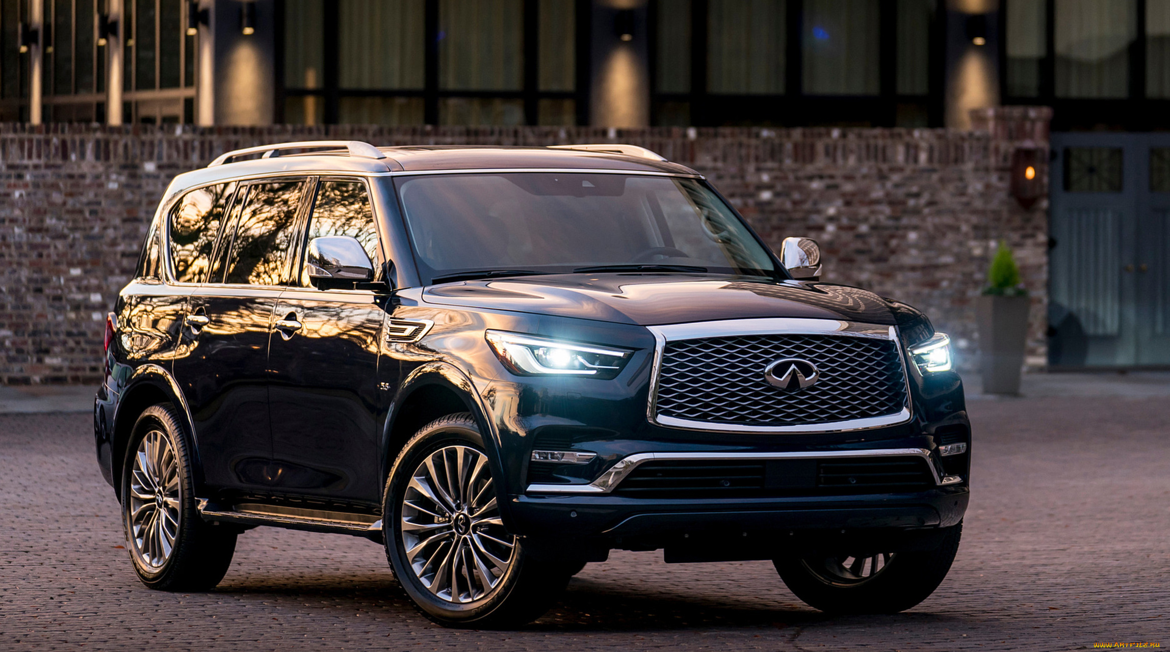 infiniti, qx80, 2018, автомобили, infiniti, qx80, 2018, blue, hermosa, color