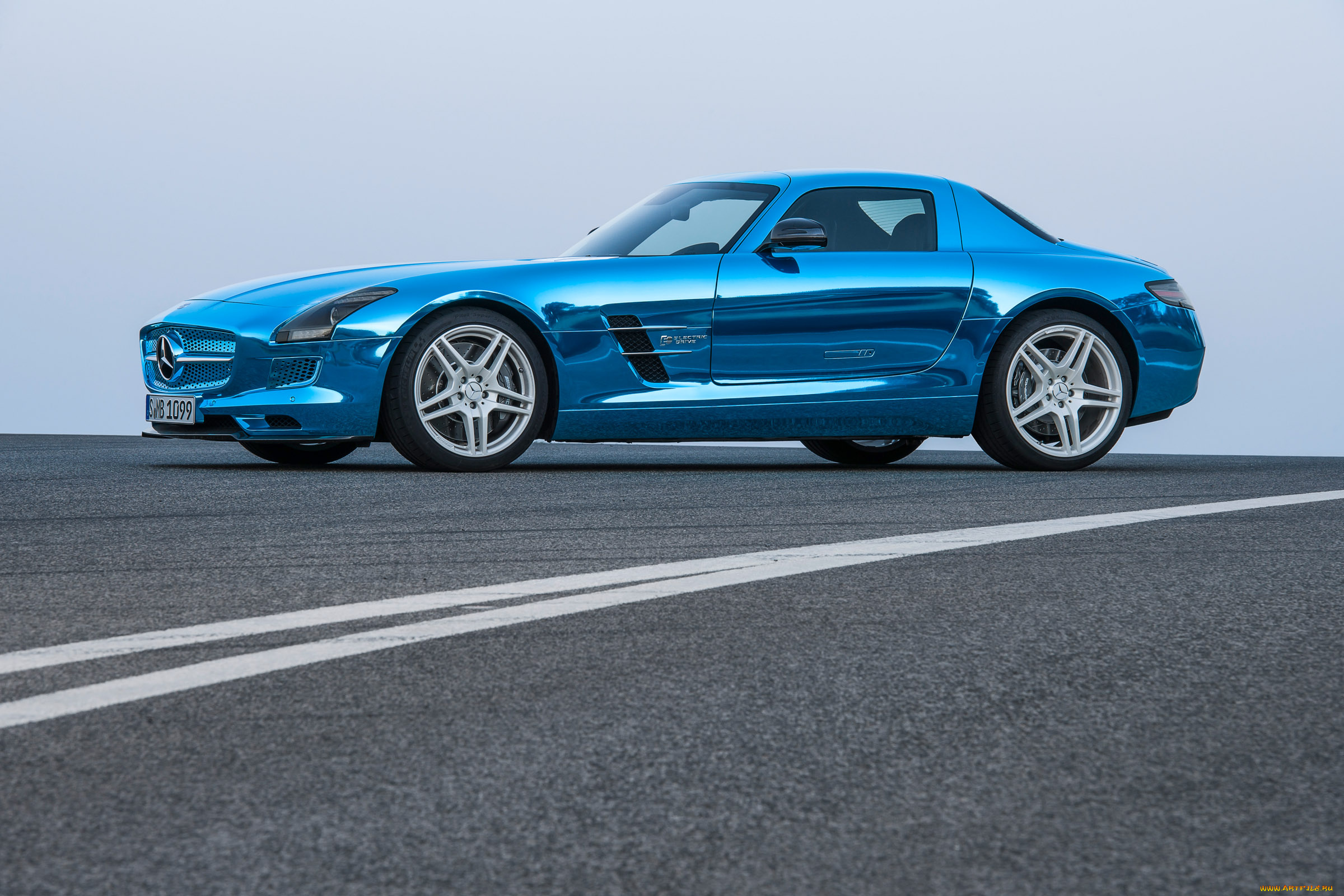 mercedes-benz, sls, amg, coupe, electric, car, 2014, автомобили, mercedes-benz, blue, amg, coupe, electric, car, 2014, sls