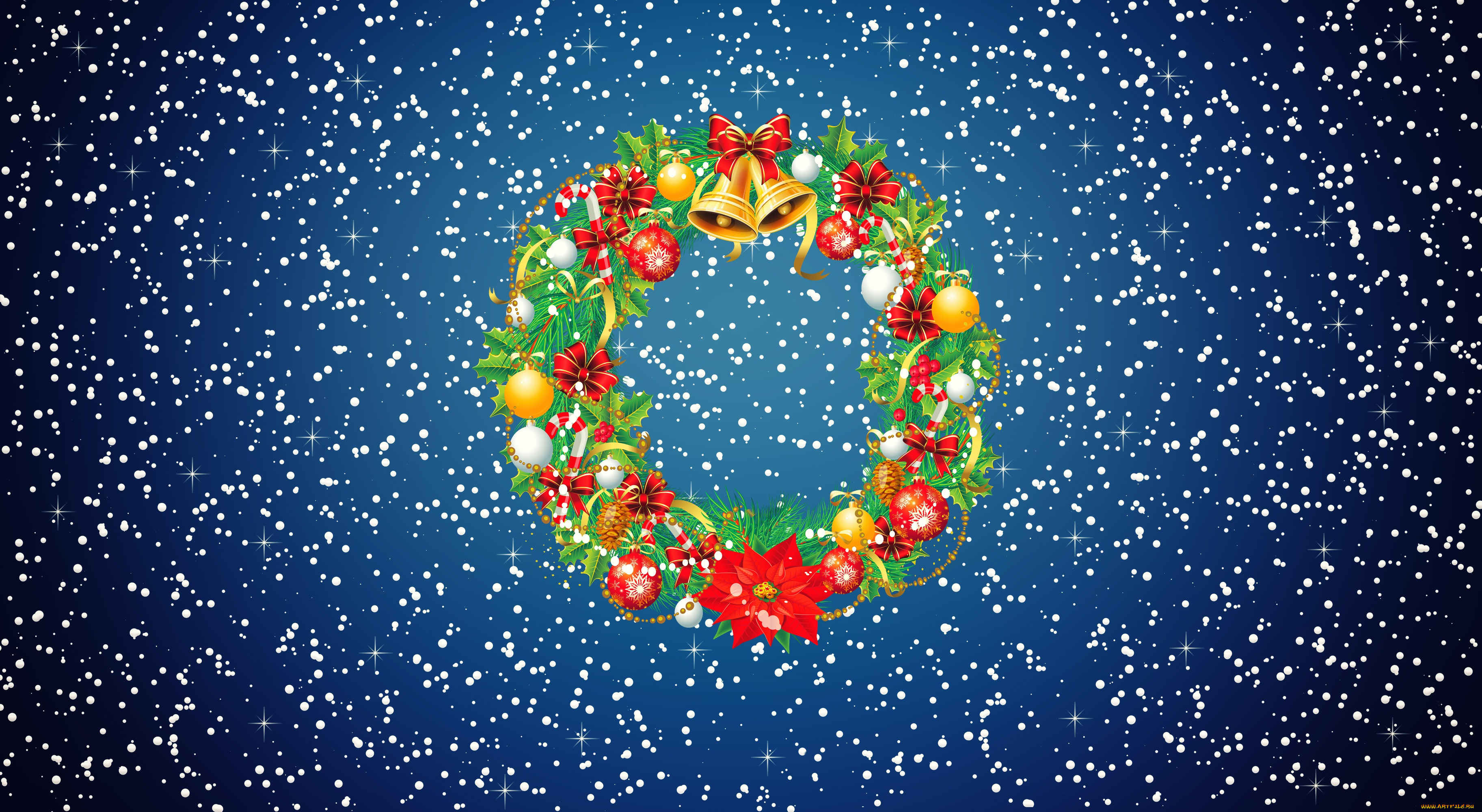 праздничные, векторная, графика, , новый, год, венок, рождество, минимализм, зима, снежинки, снег, новый, год, праздничный, украшение, праздник, фон