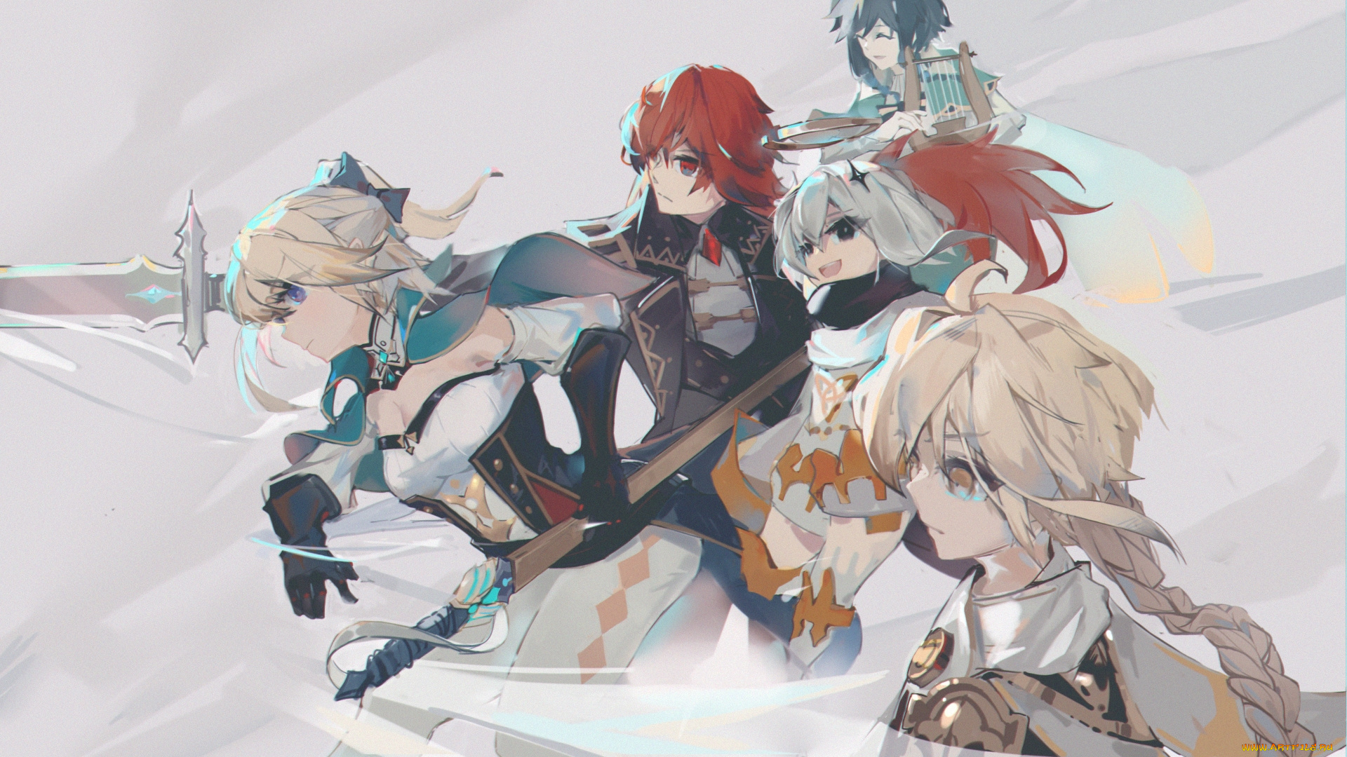 аниме, genshin, impact, genshin, impact