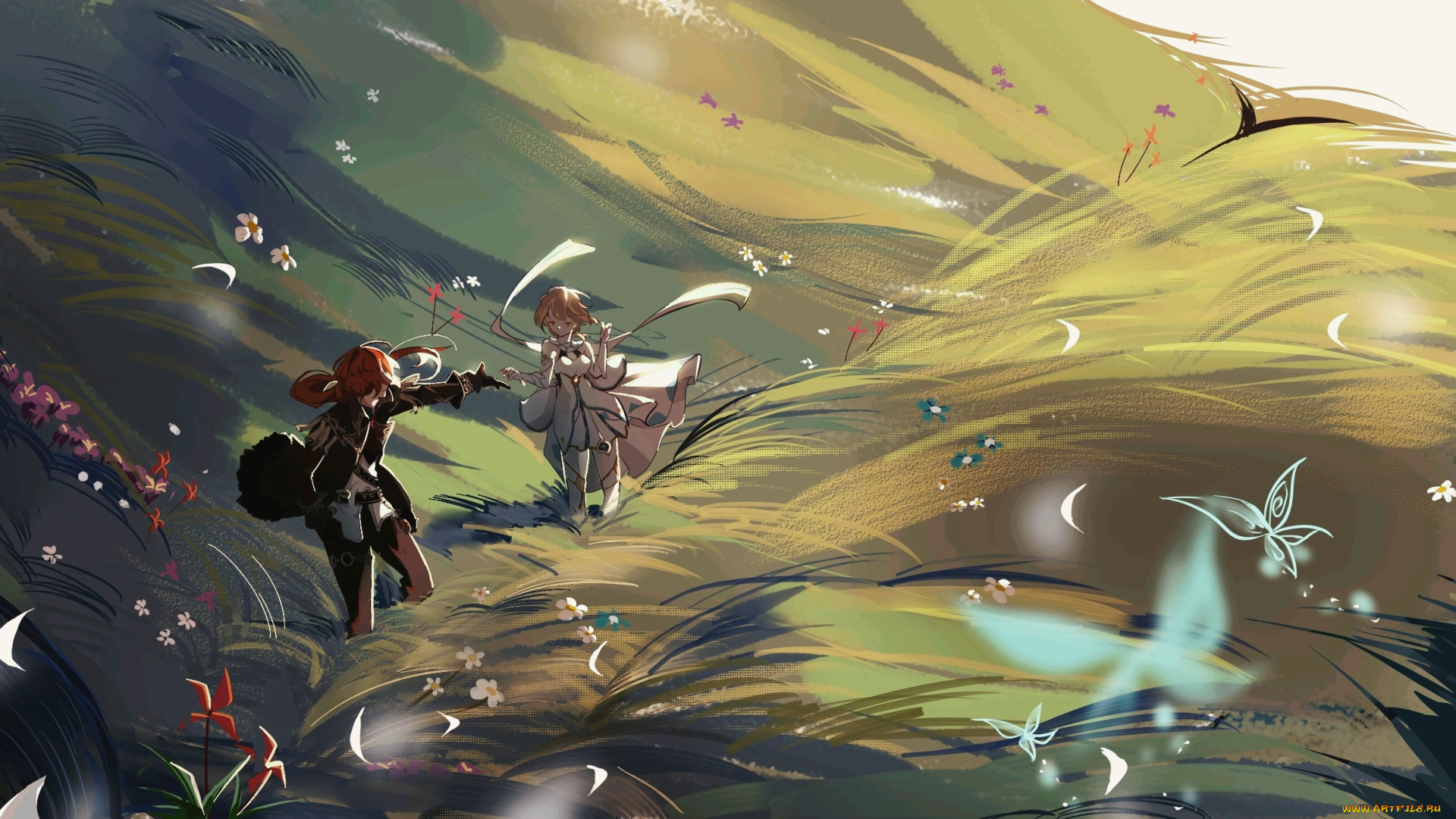 аниме, genshin, impact, genshin, impact