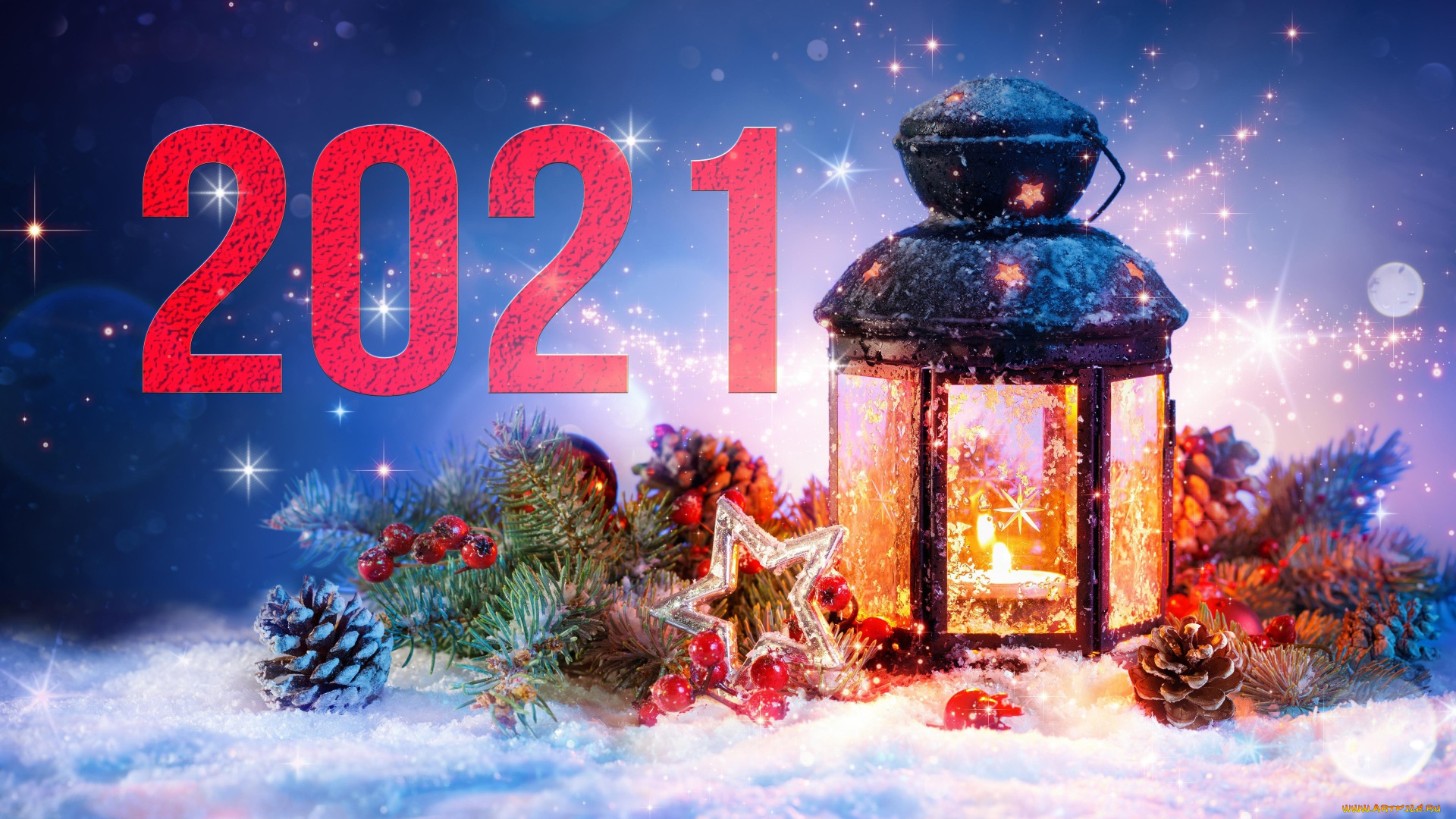 праздничные, -, разное, , новый, год, фонарь, снег, украшения, шишки, год, ёлка