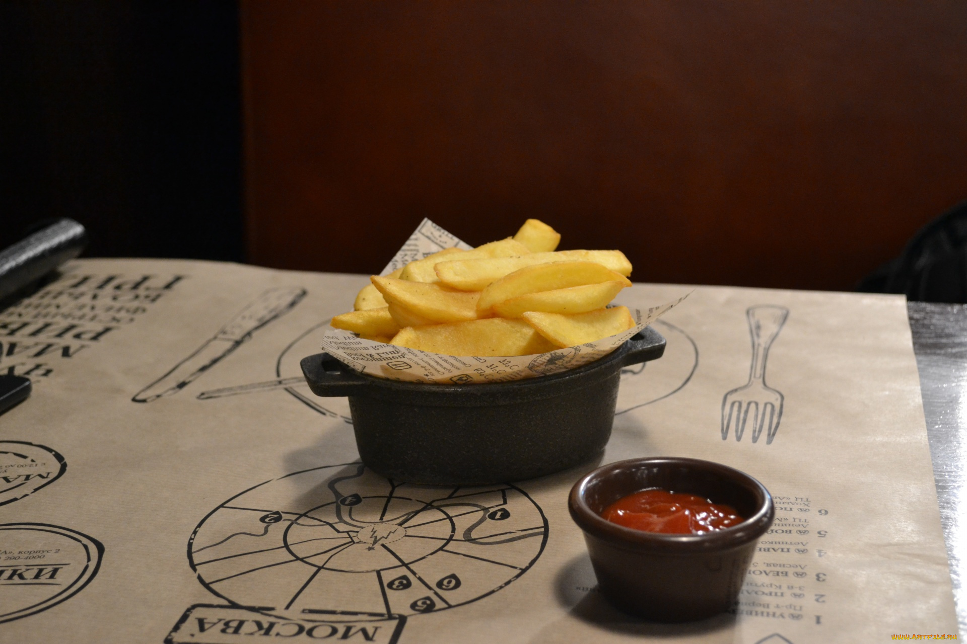 еда, картофель, соус