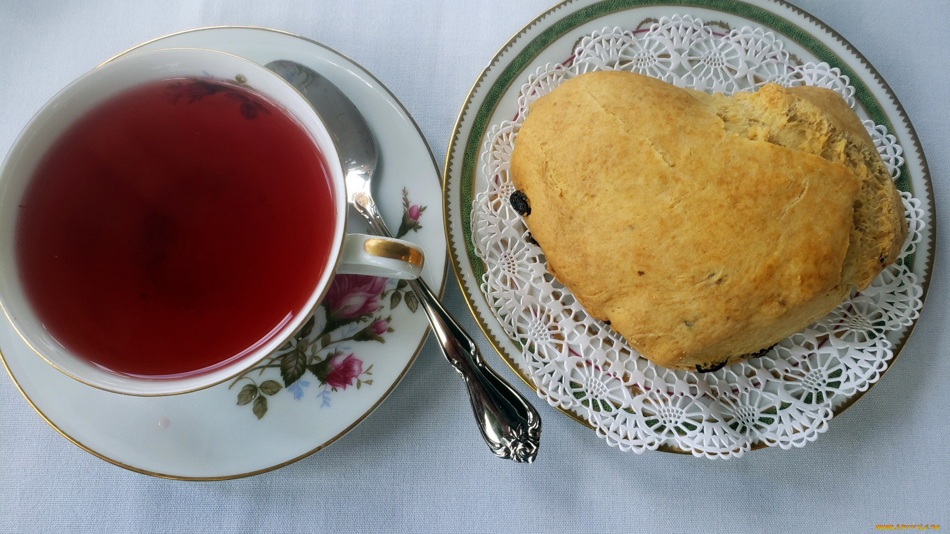 еда, напитки, , чай, чай, скон