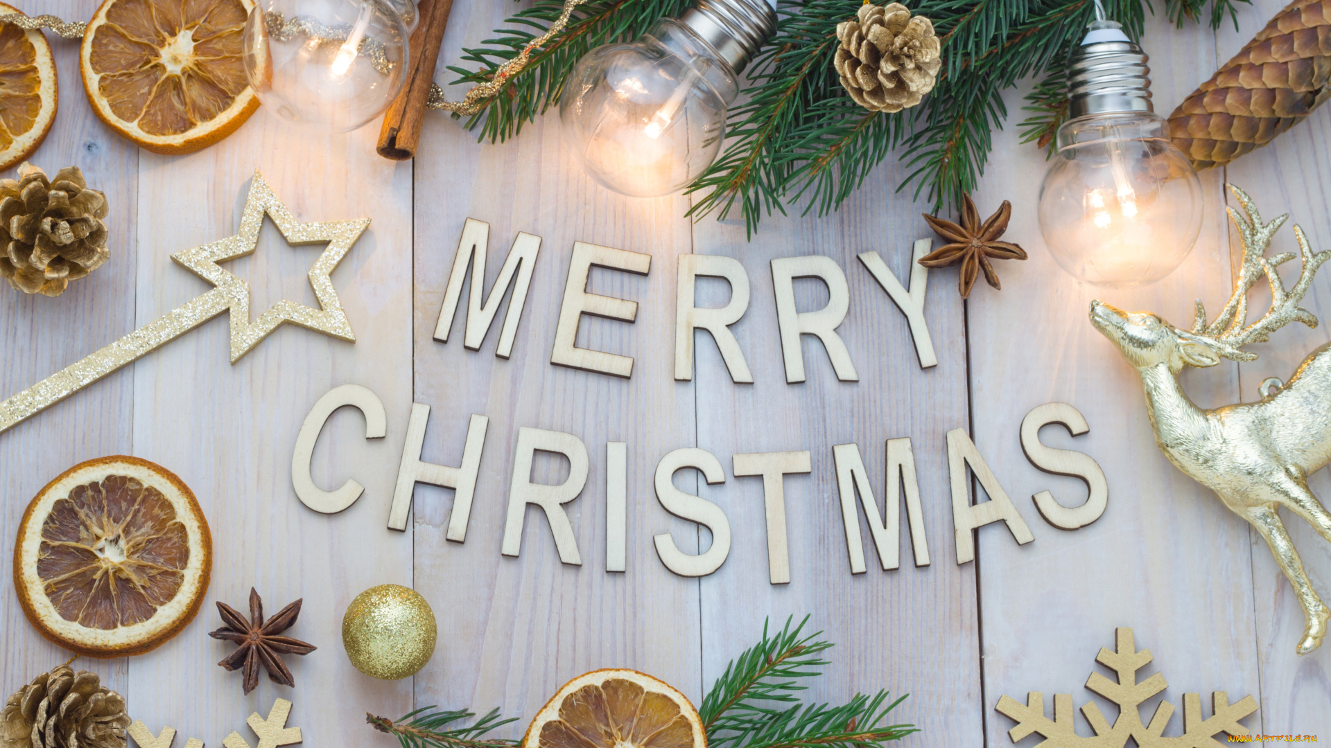 праздничные, -, разное, , новый, год, цитрусы, лампочки, елка, олень, снежинки, шишки