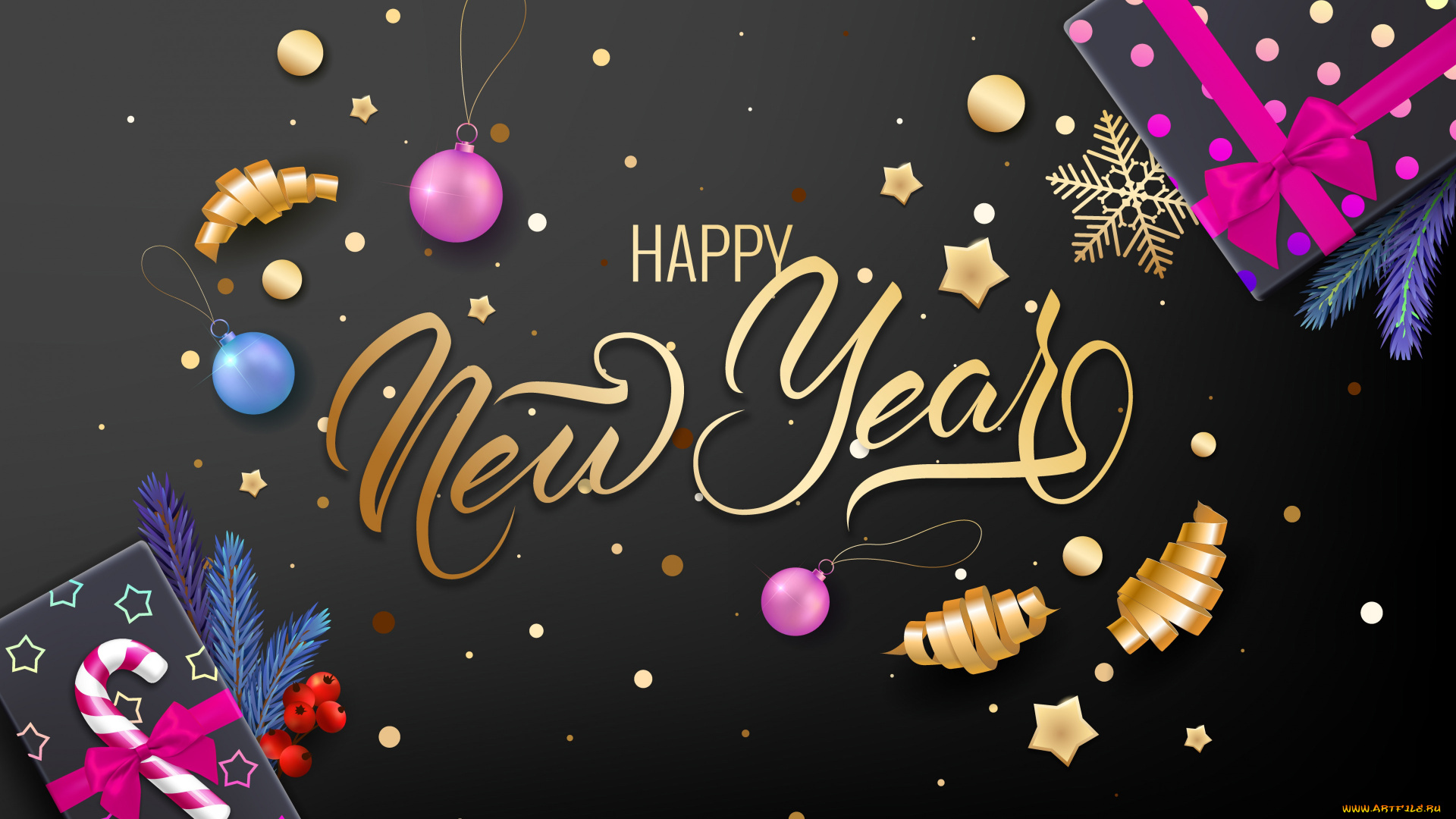 праздничные, 3д, графика, , новый, год, 4k, серый, фон, новогодний, 3d, коробки, подарков, рождественские, украшения, концепции, новый, год, 2022