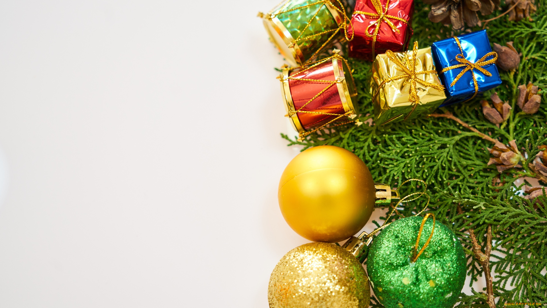 праздничные, украшения, пихта