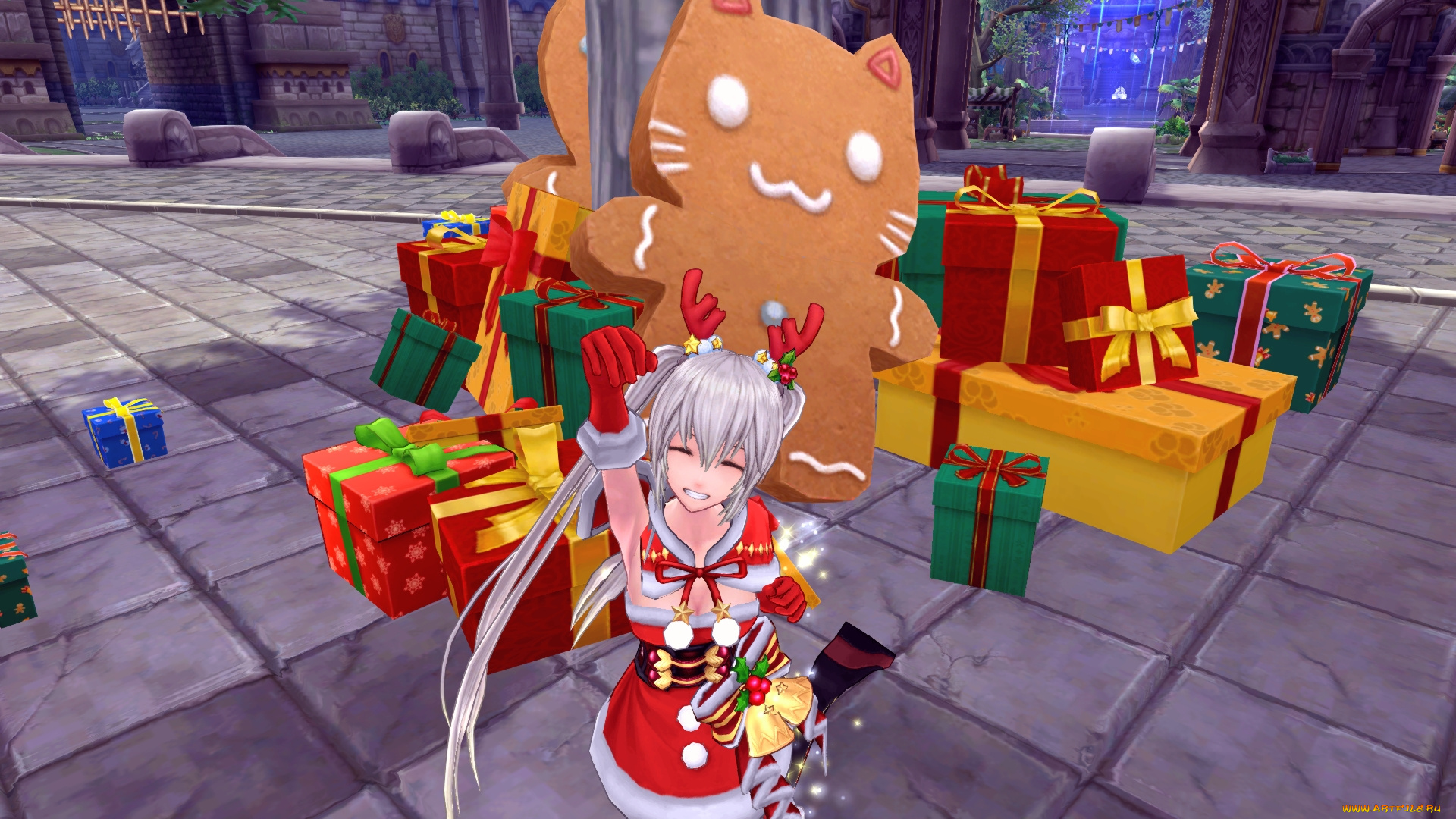 видео, игры, aura, kingdom, девушка, подарки