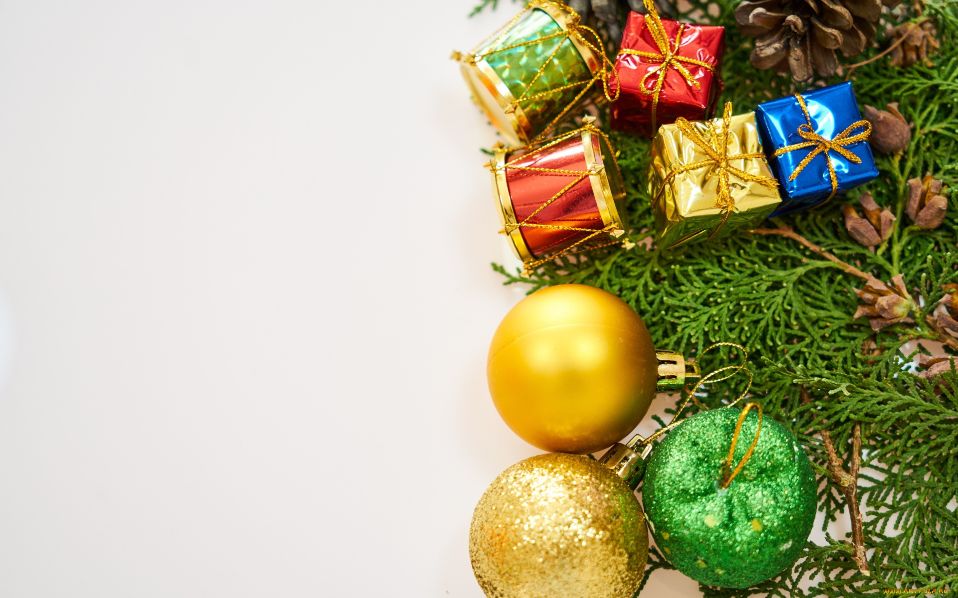 праздничные, украшения, пихта
