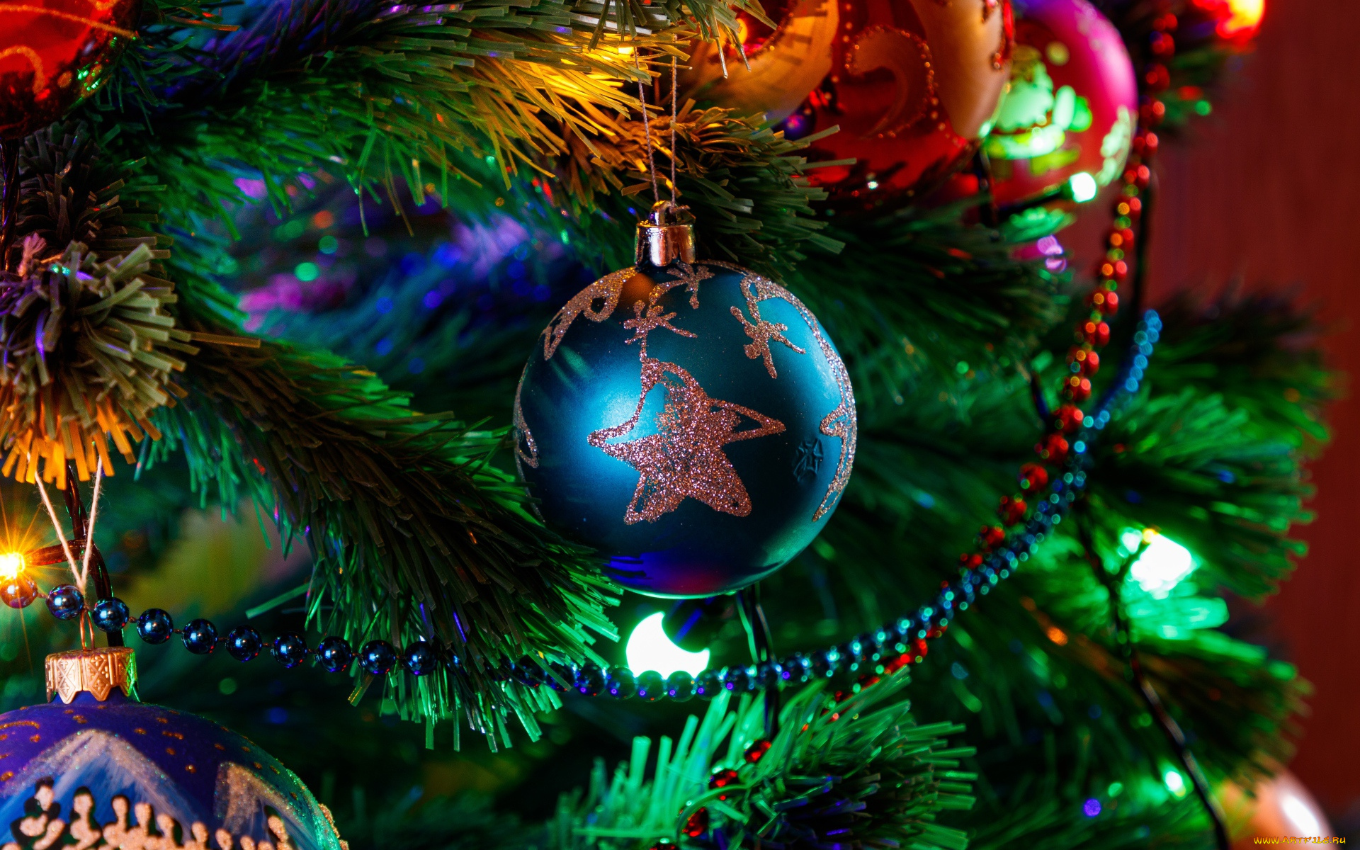 праздничные, ёлки, ёлка, украшения