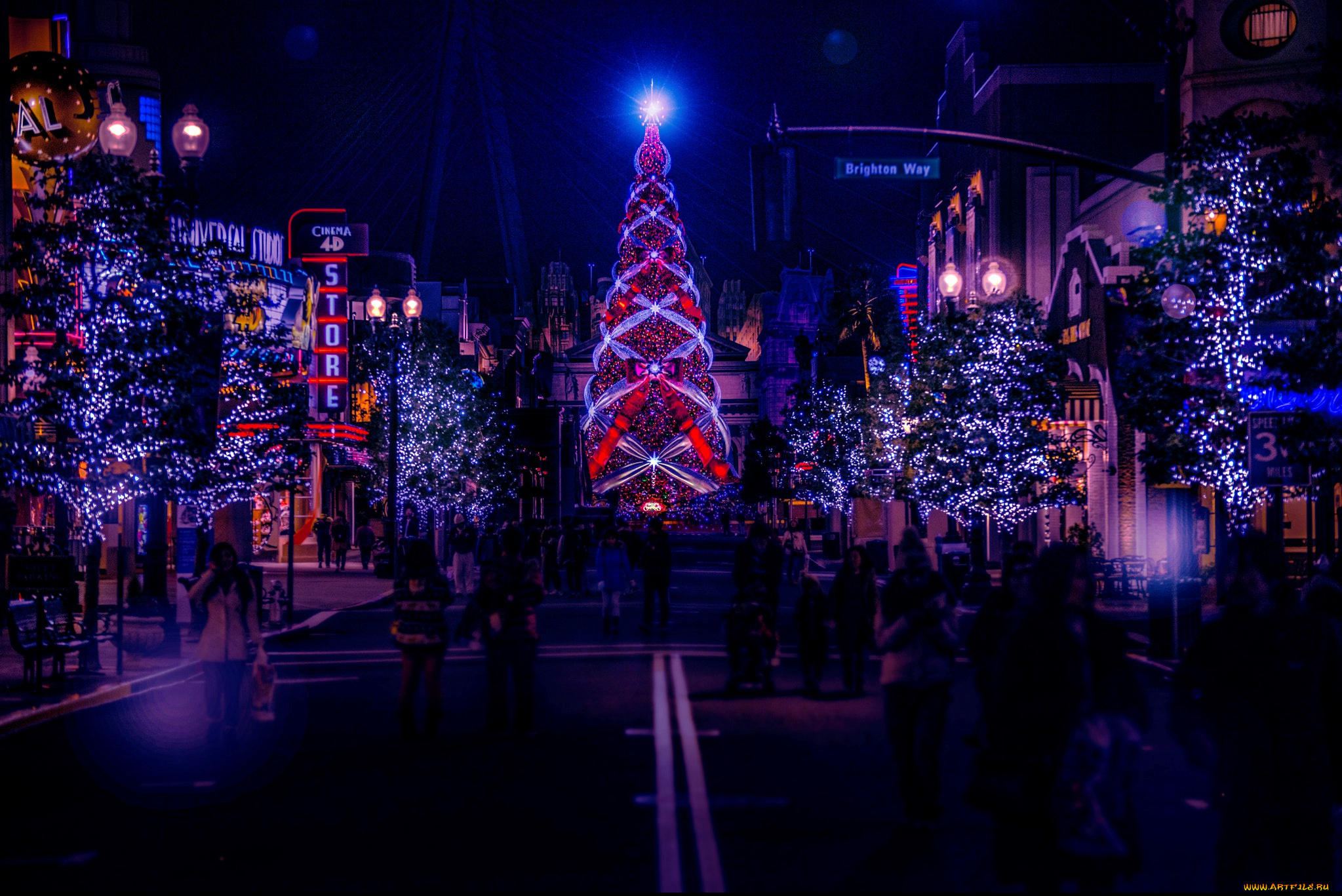 праздничные, новогодние, пейзажи, new, year