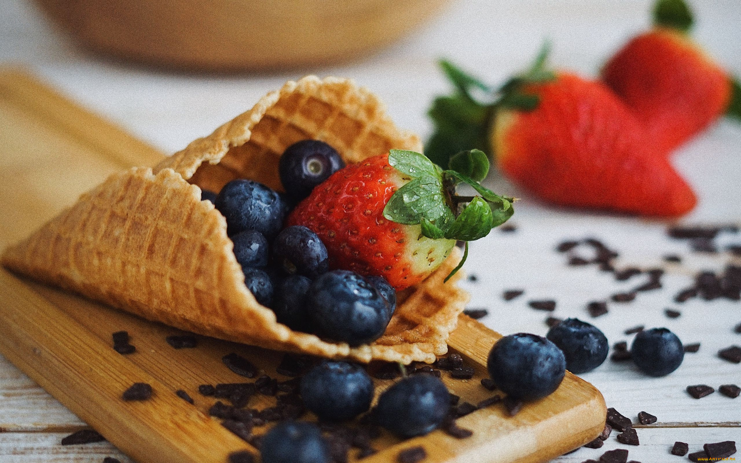 еда, фрукты, , ягоды, клубника, черника