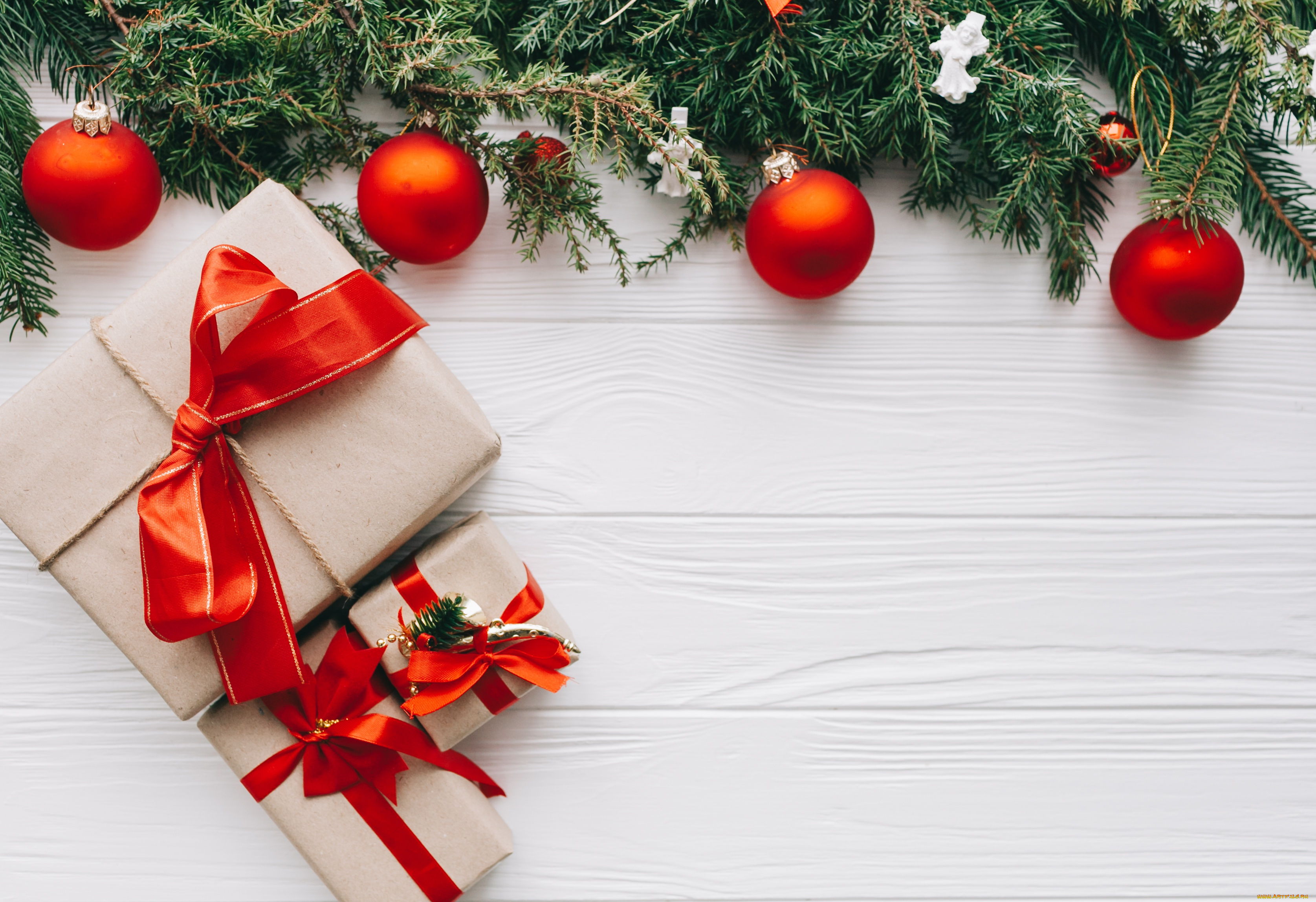 праздничные, подарки, и, коробочки, коробки, подарки, шарики, ёлка