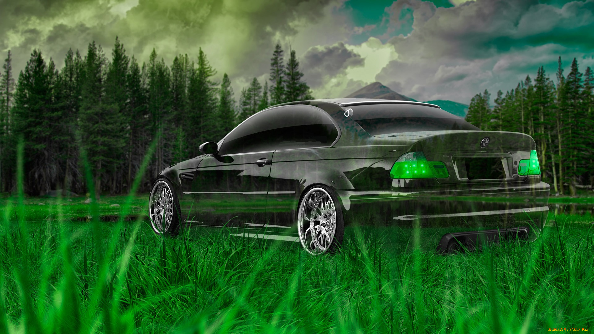 разное, компьютерный, дизайн, бмв, трава, тес, природа