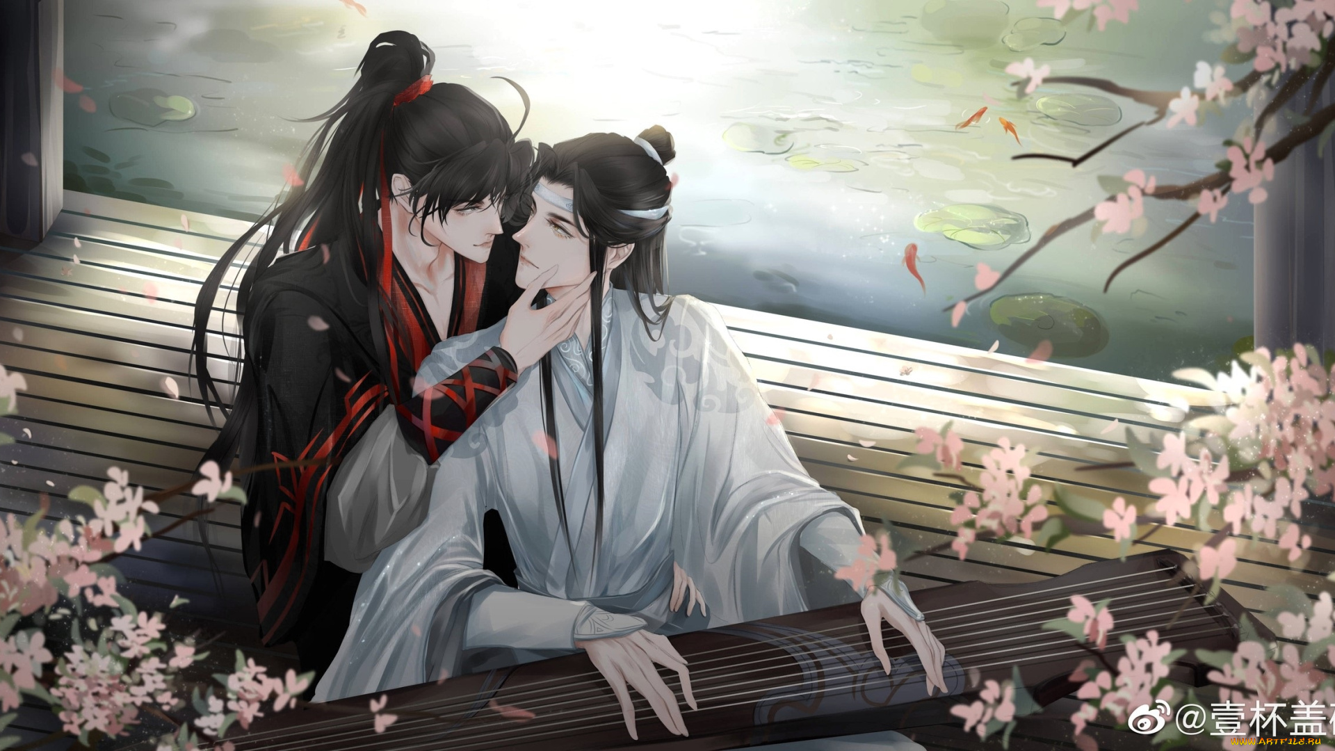 аниме, mo, dao, zu, shi, вэй, усянь, лань, ванцзи, гуцинь, цветение