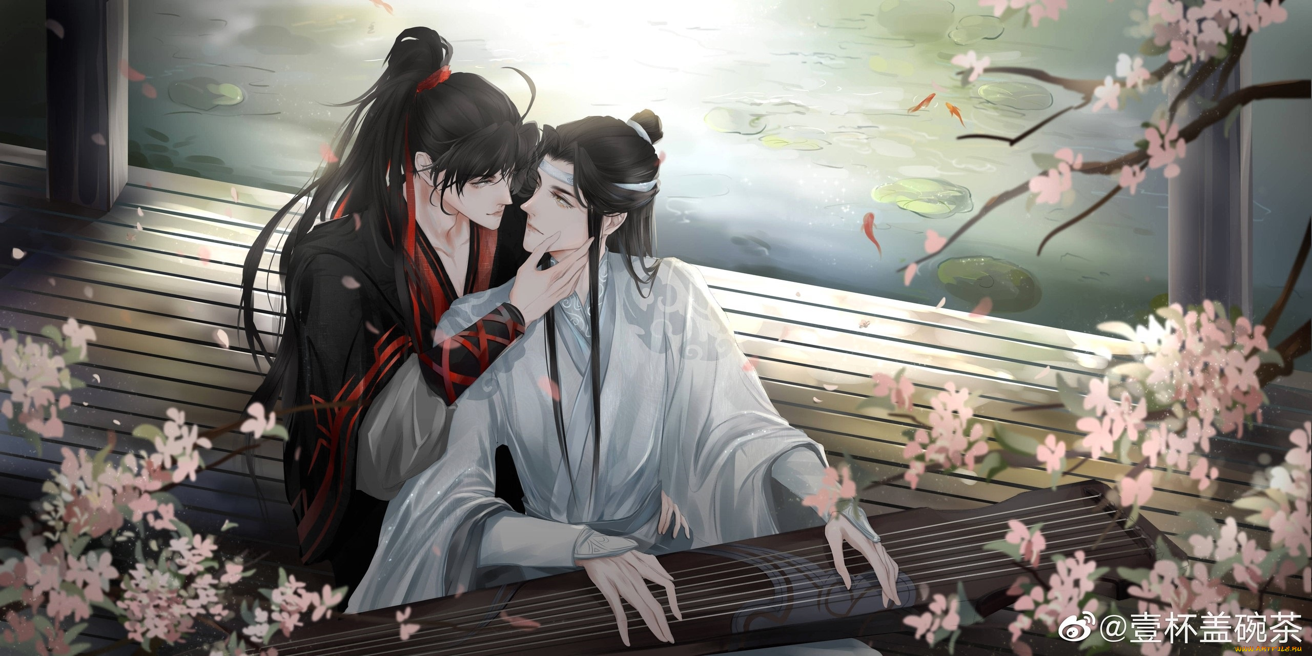 аниме, mo, dao, zu, shi, вэй, усянь, лань, ванцзи, гуцинь, цветение