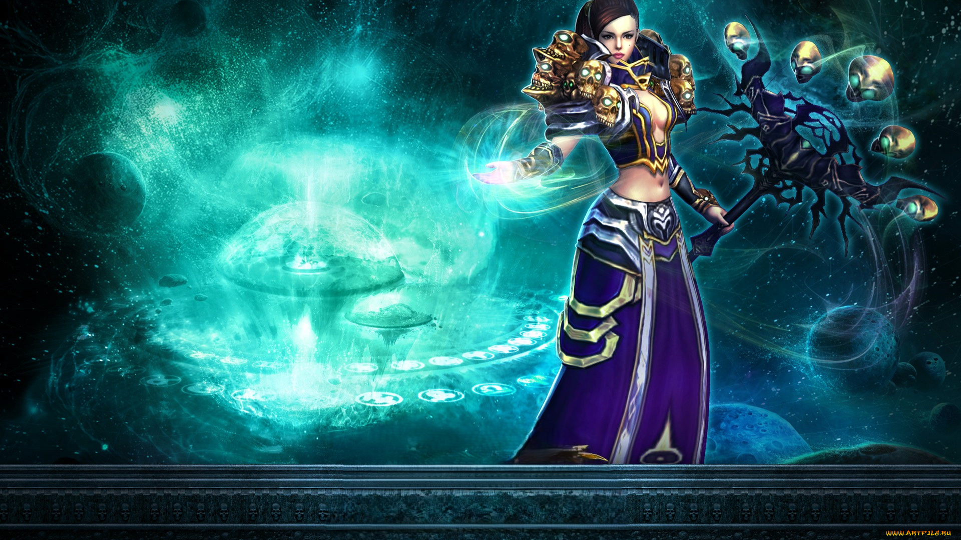 видео, игры, mummy, online, девушка, посох, магия