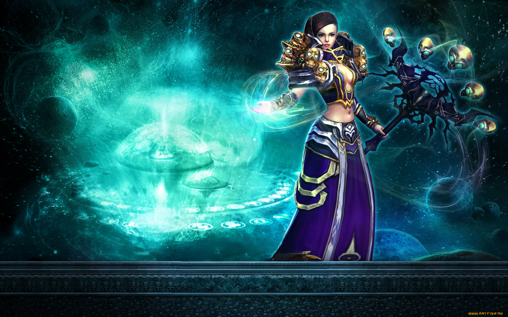 видео, игры, mummy, online, девушка, посох, магия