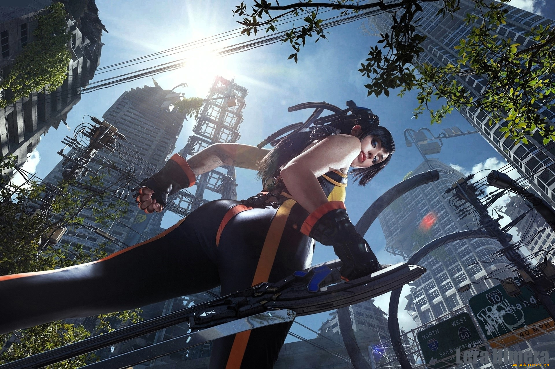 девушки, valery, himera, , lera, himera, образ, наряд, костюм, косплей, оружие, город