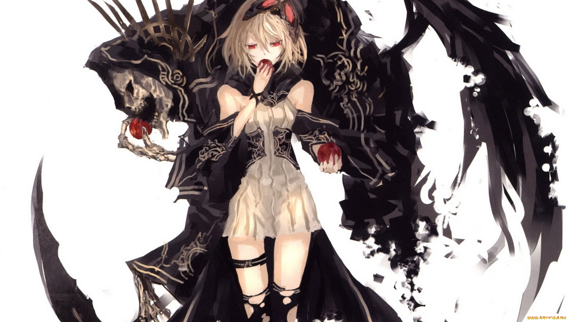 аниме, ангелы, , демоны, девушка