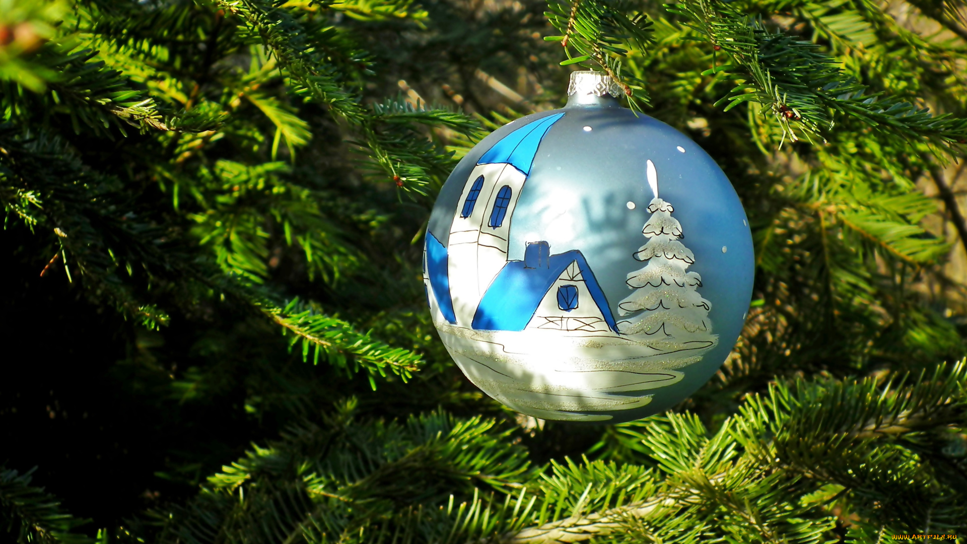 праздничные, шары, новогодняя