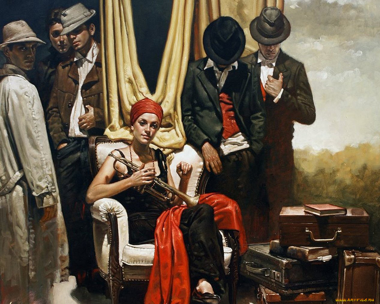 рисованные, люди