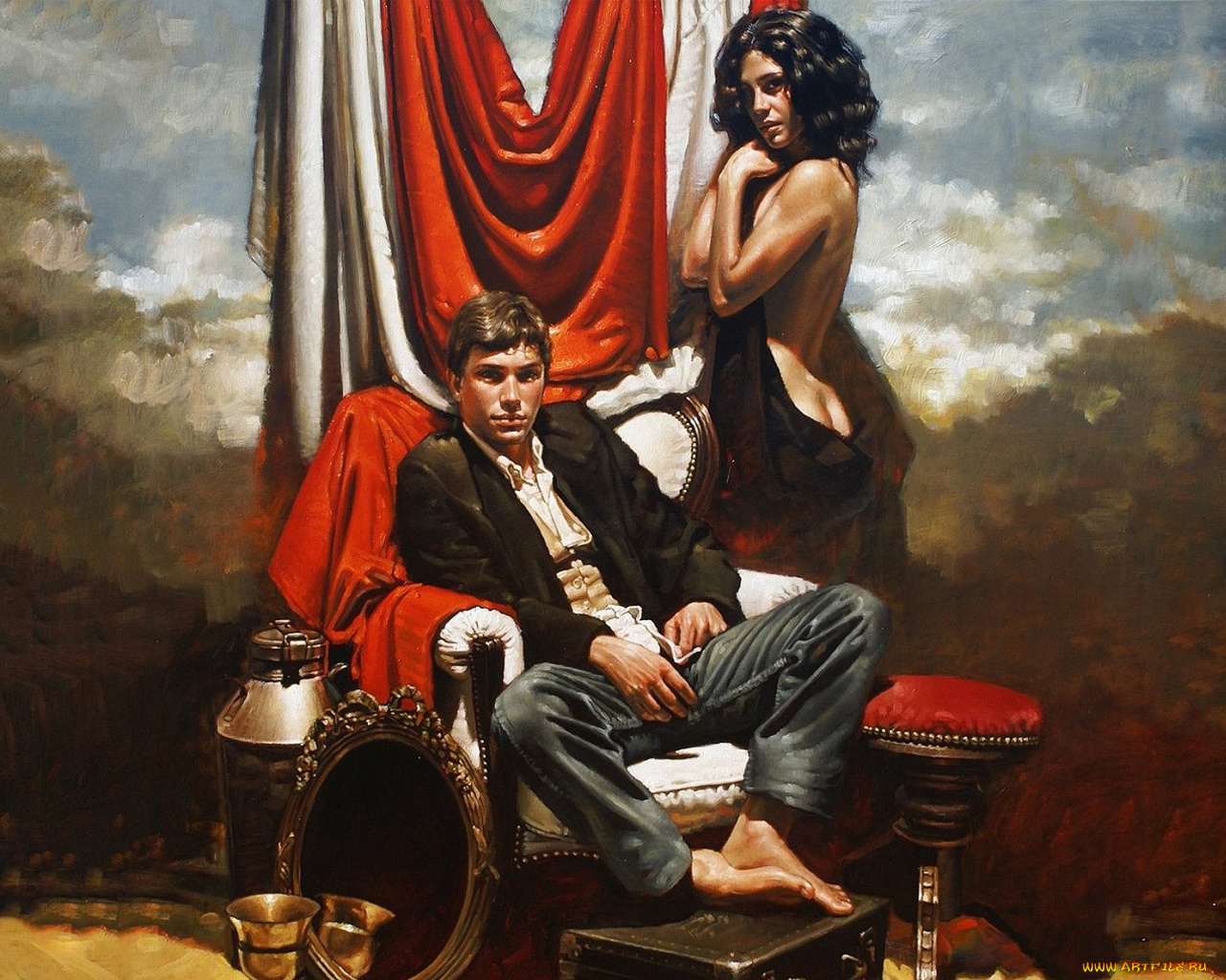 рисованные, люди