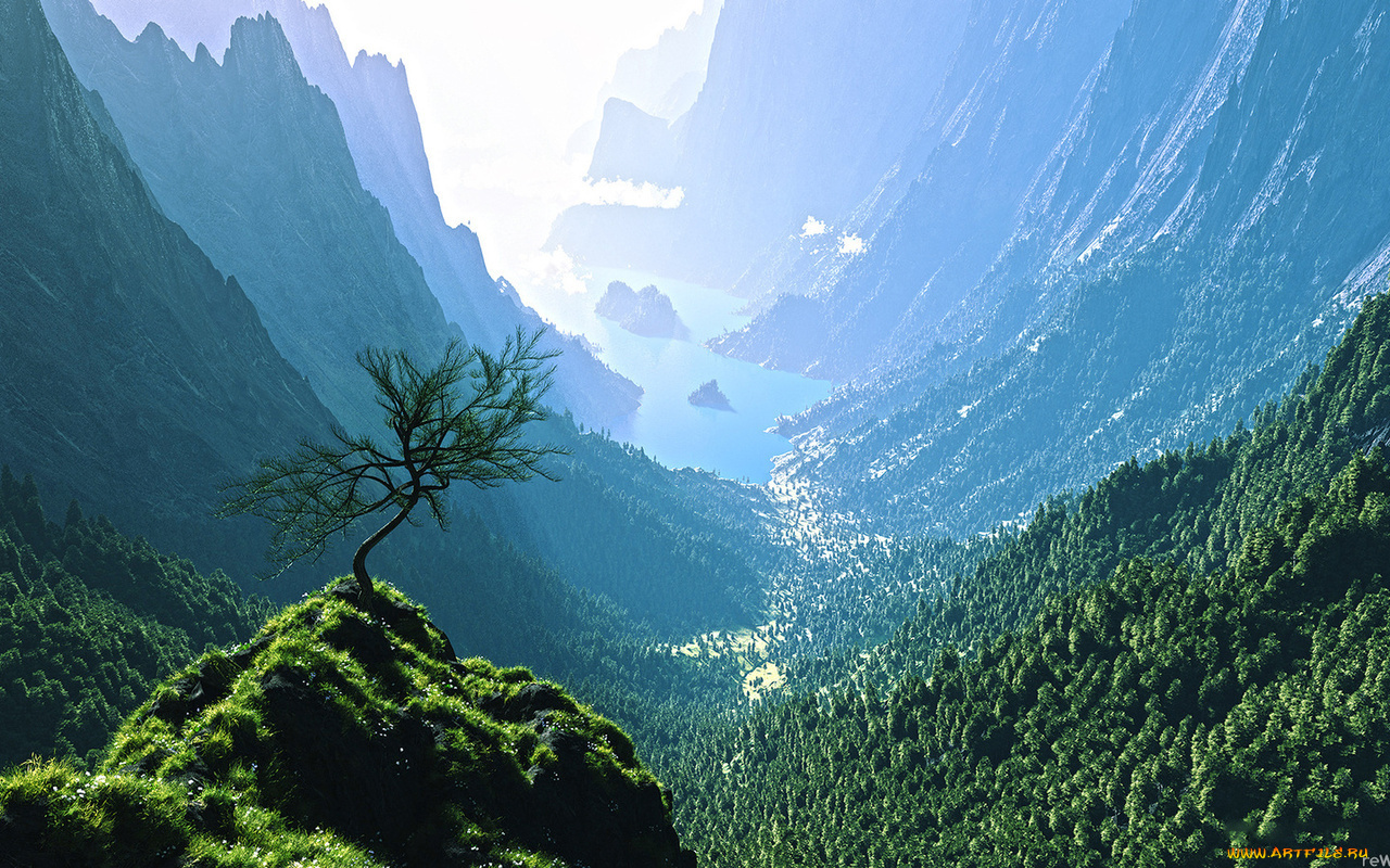 3д, графика, nature, landscape, природа